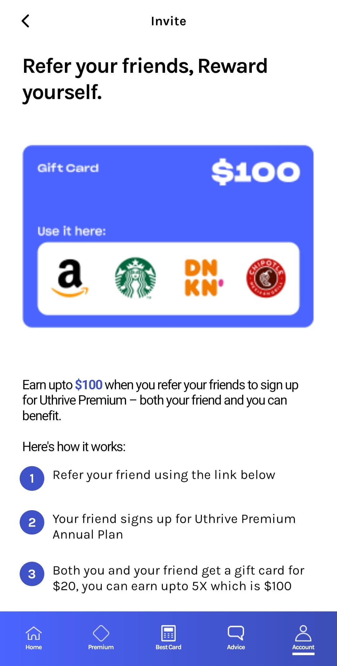 Uthrive Referral Code