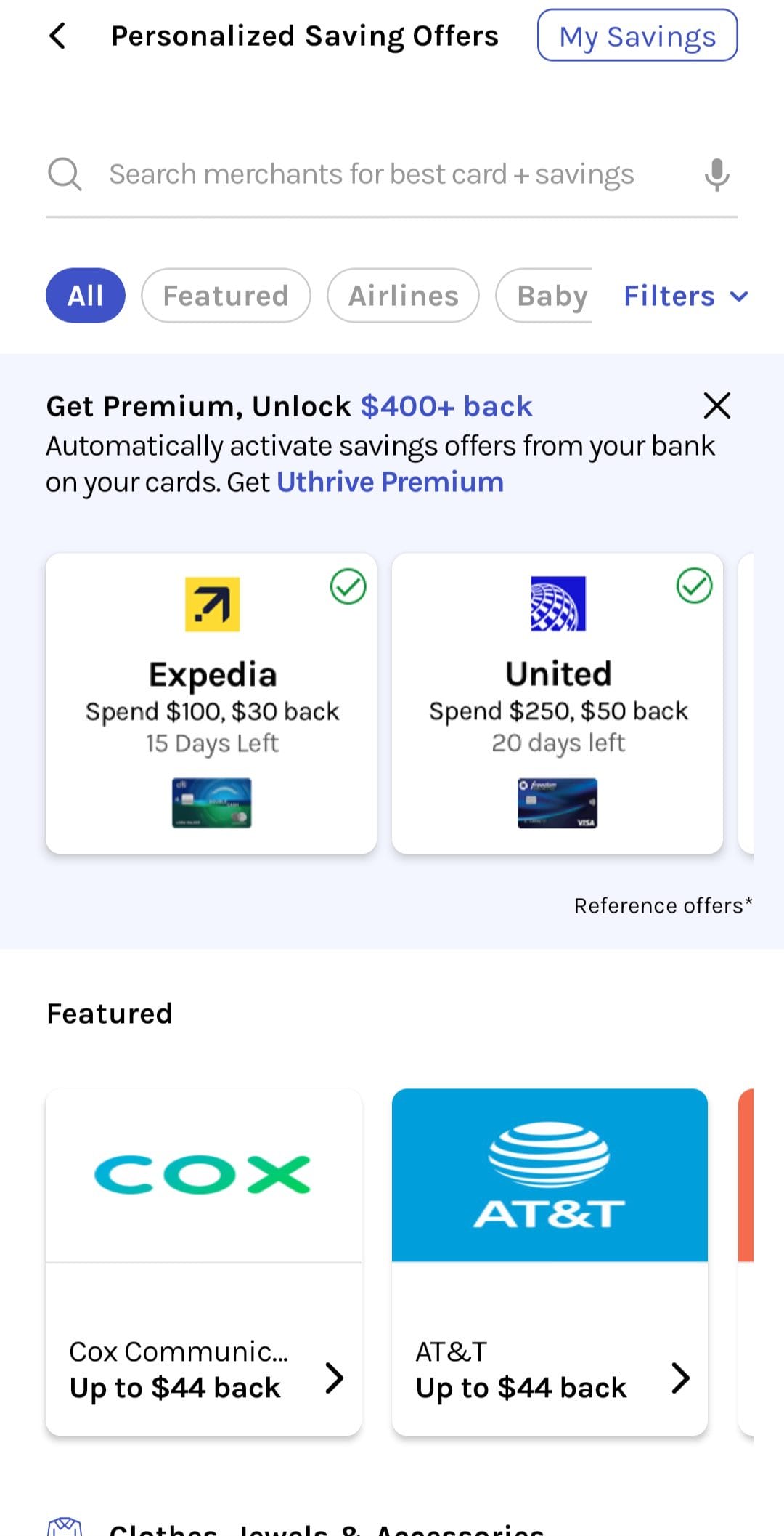 Uthrive Featured offers