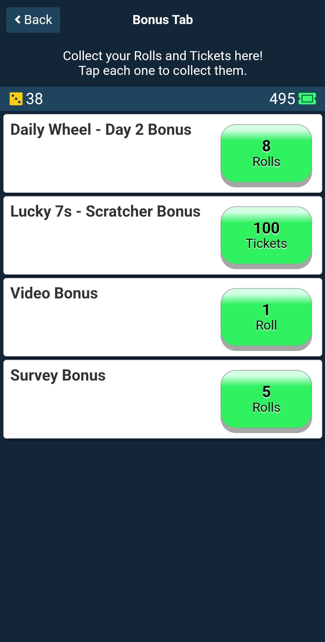 verydice Bonuses