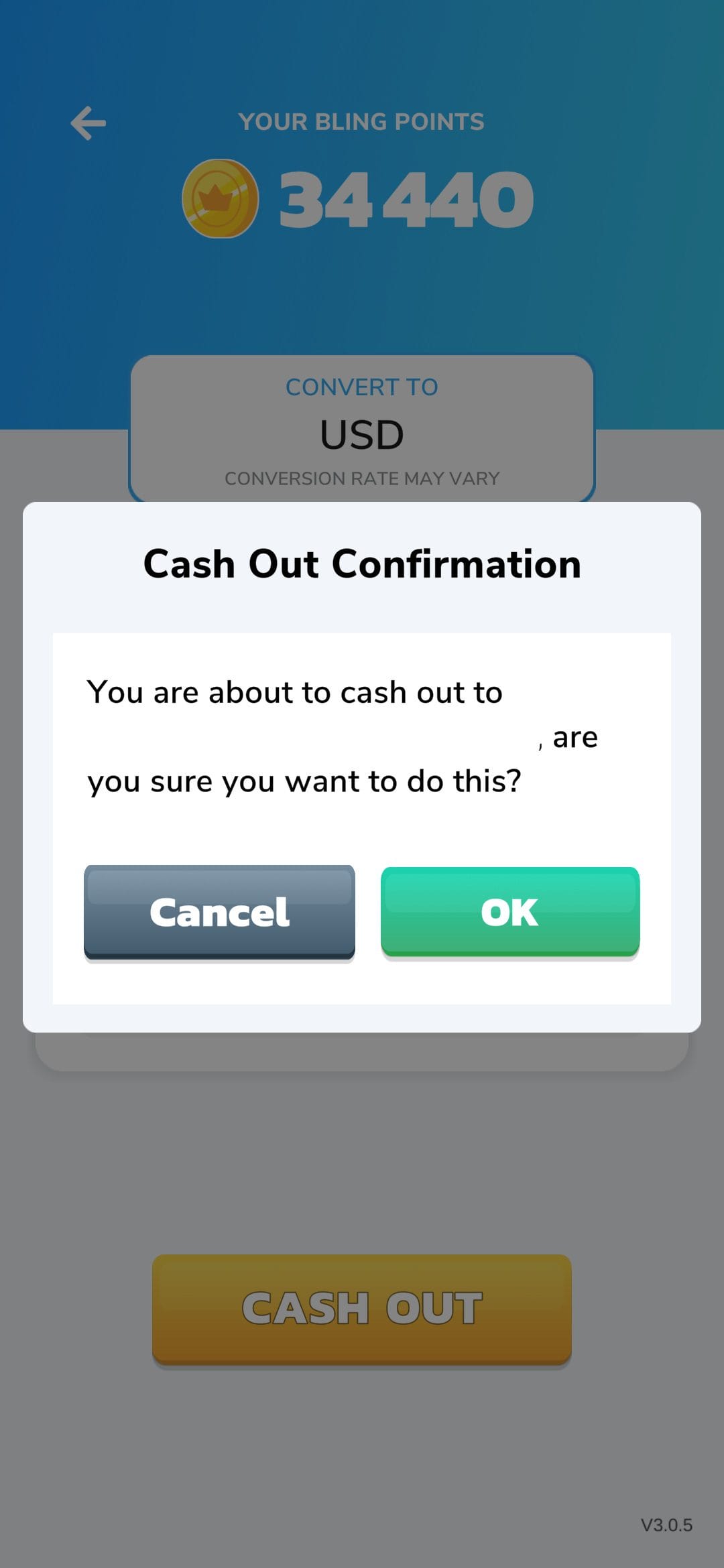 Bitcoin Food Fight Caashout Confirmation