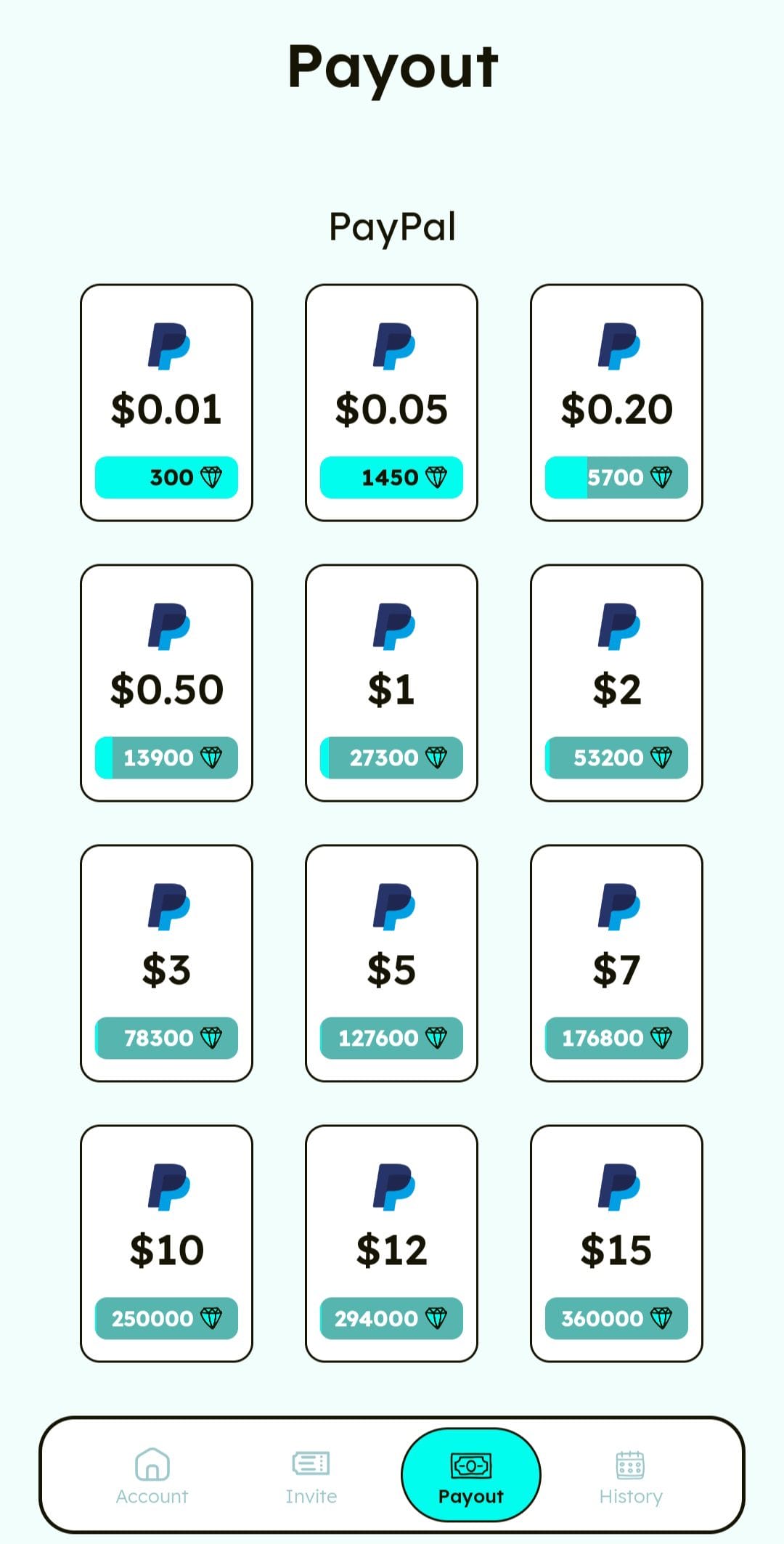CashDream cashout options