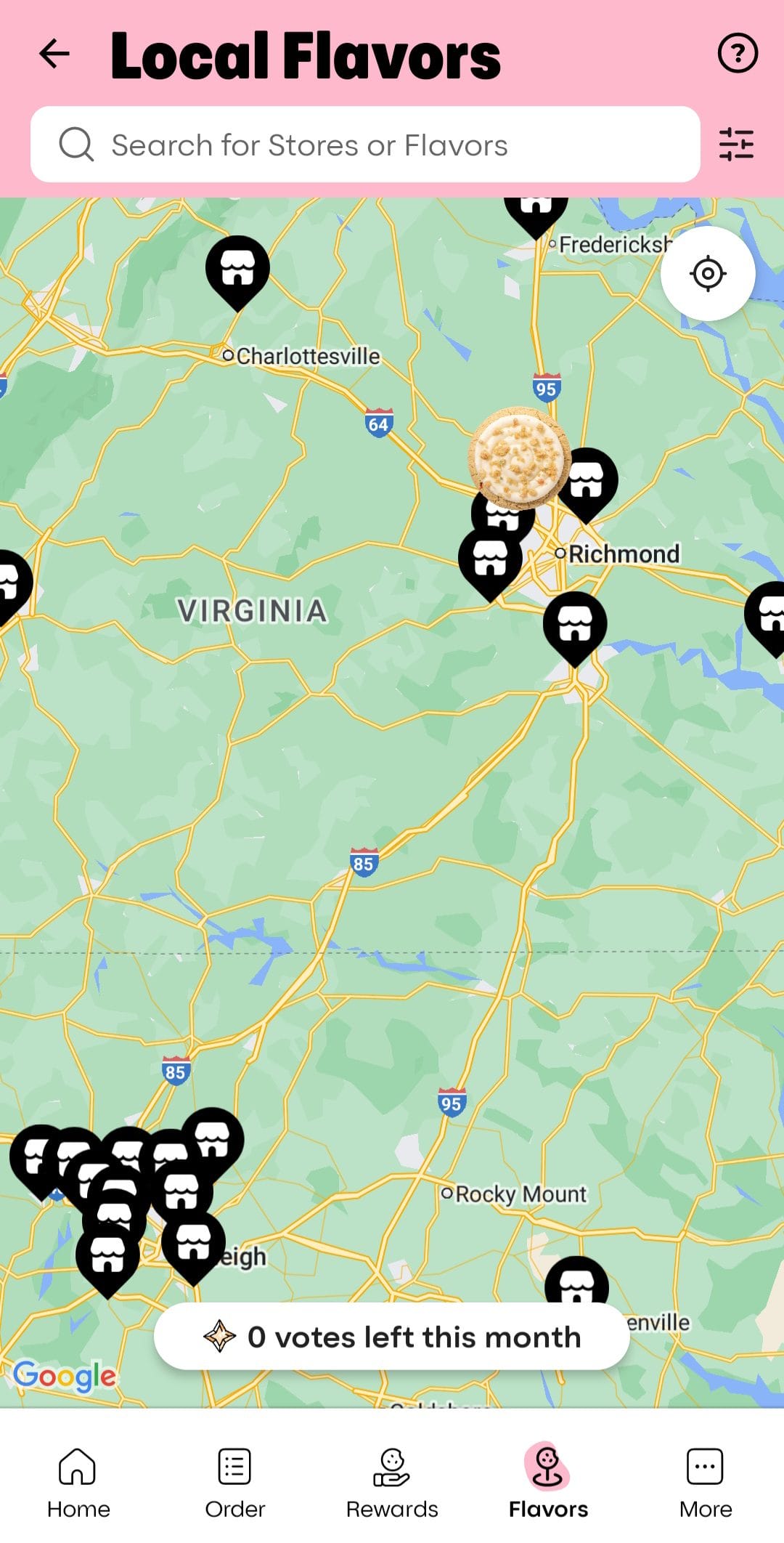 Crumbl Local Map