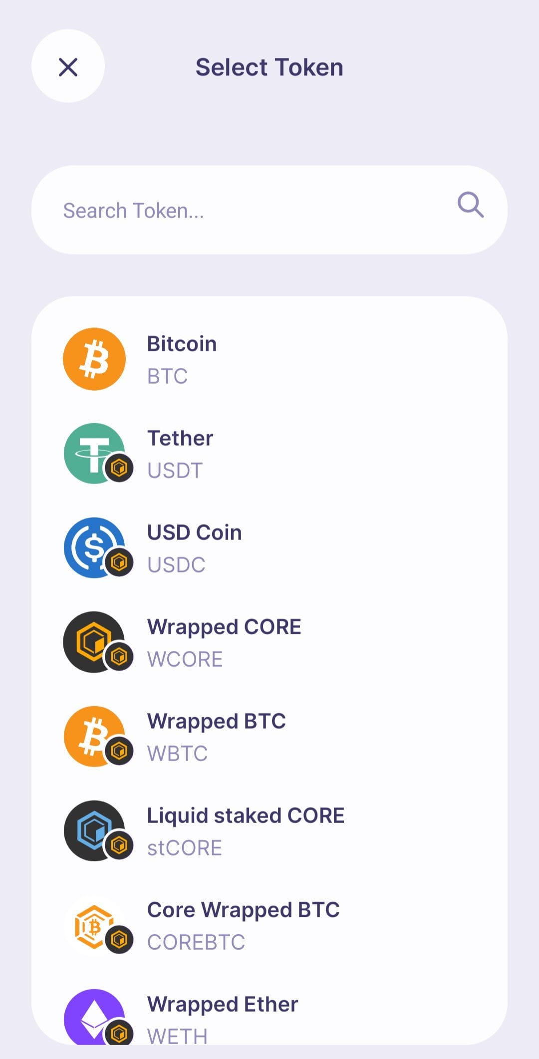 Element Available Tokens