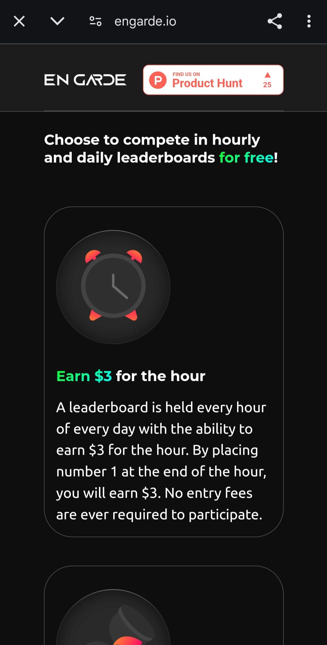 En Garde Earn Rewards
