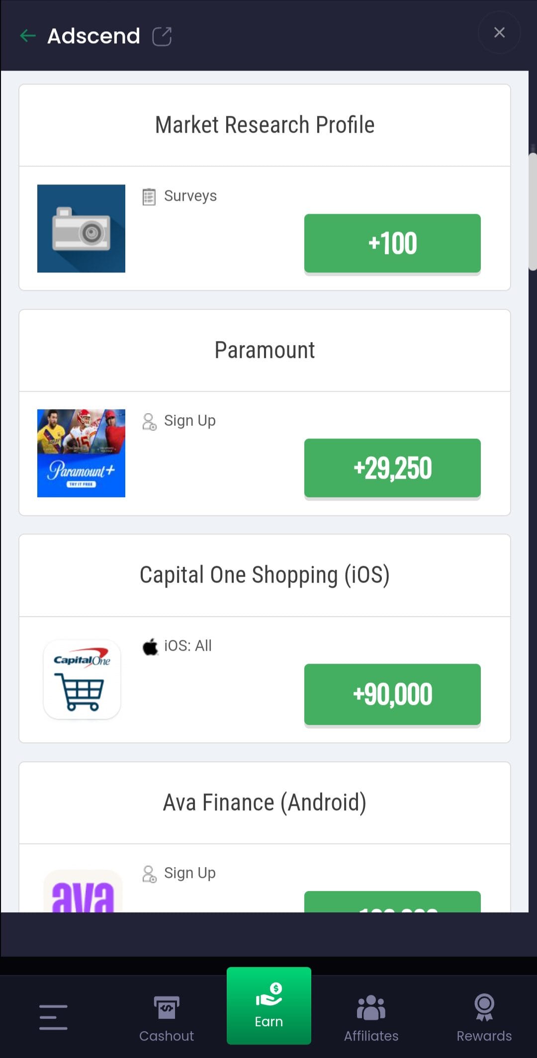 Fastcash Adscend Offerwall