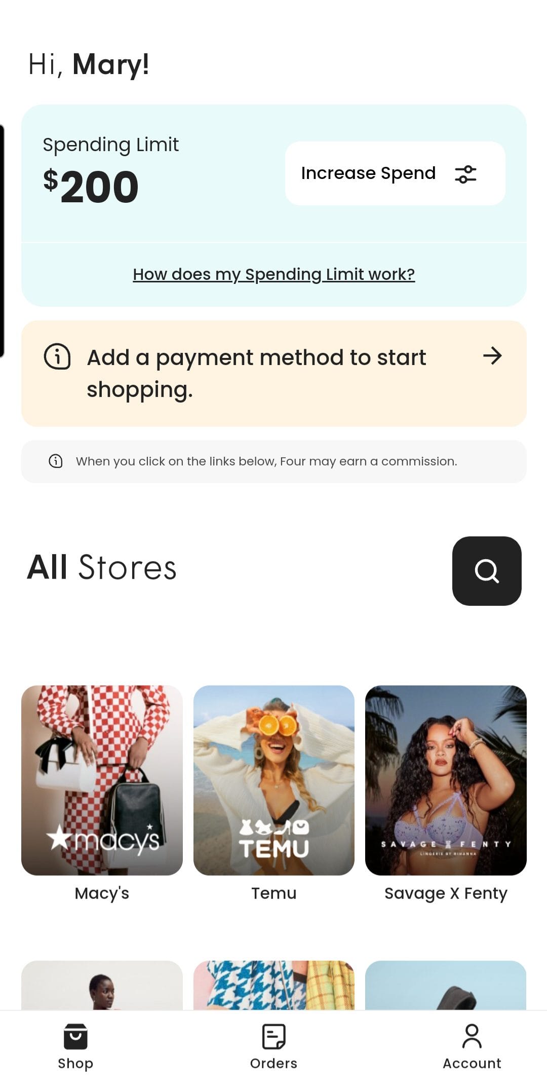 Four Pay in 4 Payments