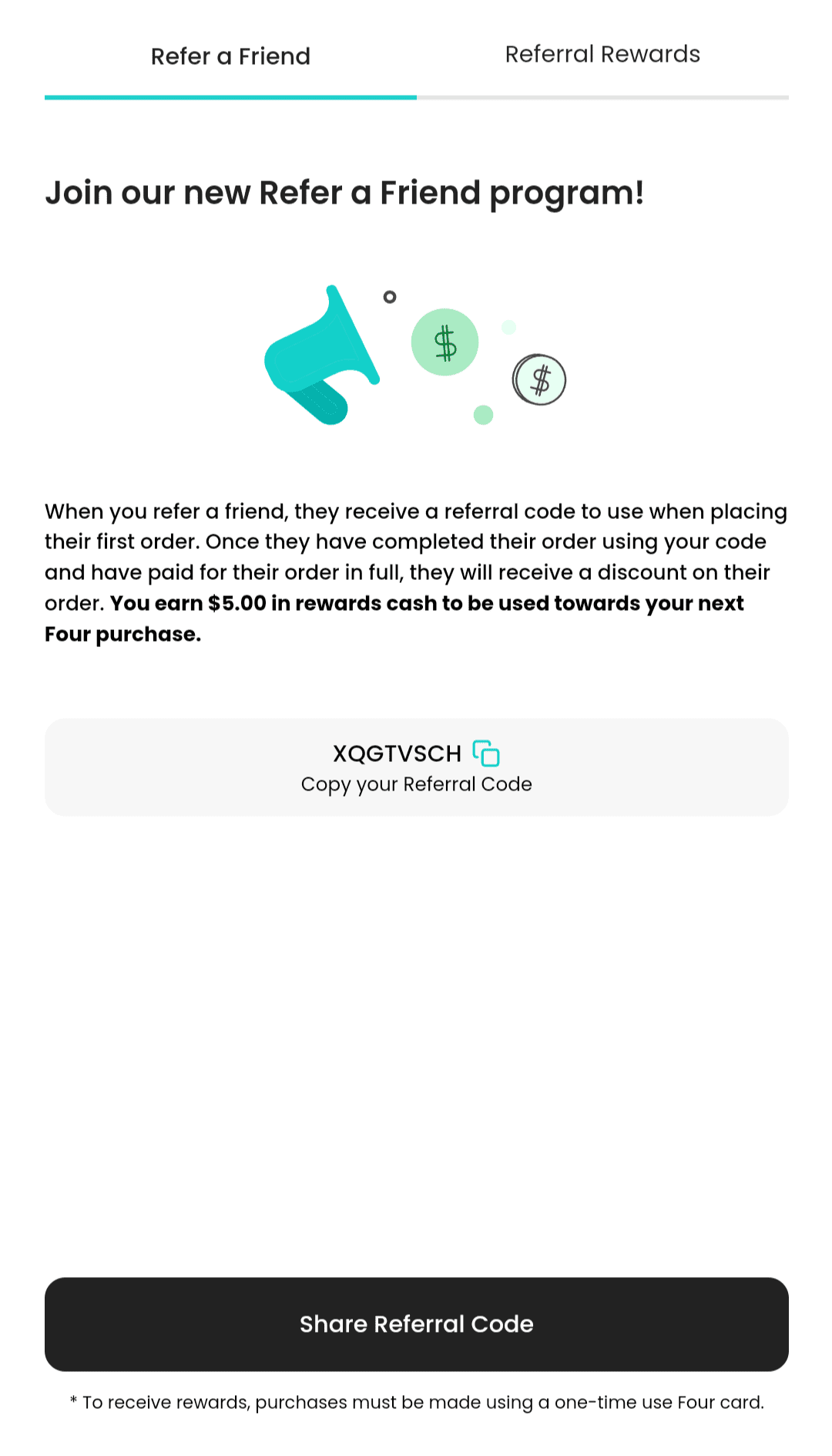 Four Referral Code