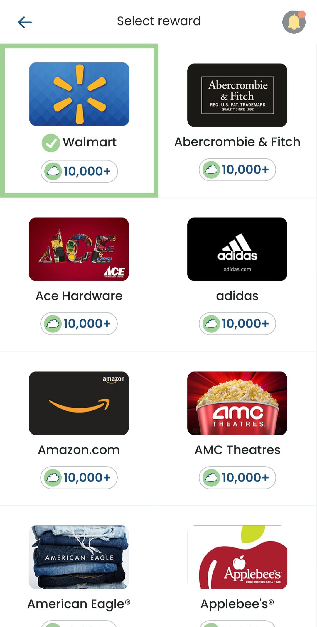 HighRewards Cashout Options