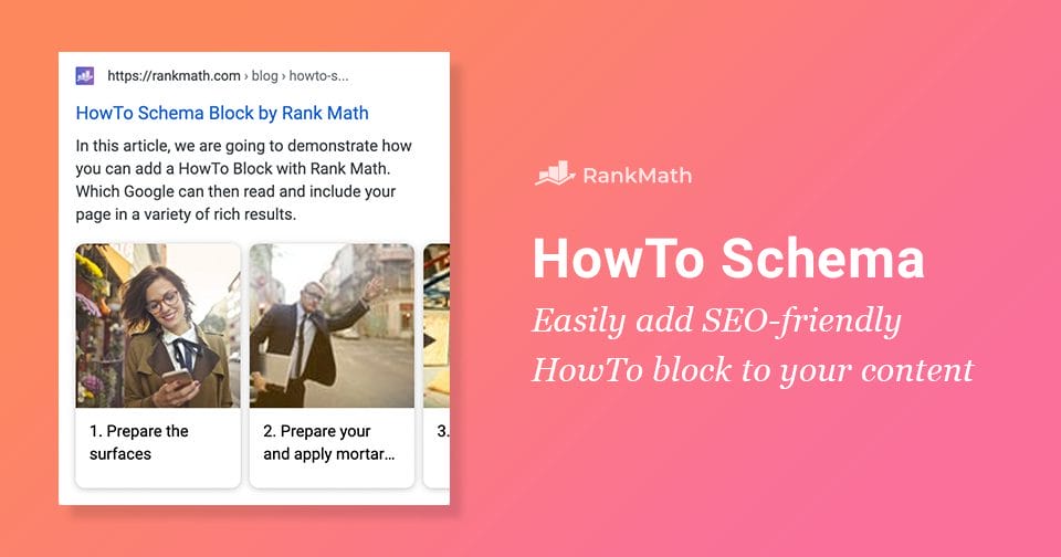 HowTo Schema Block by Rank Math