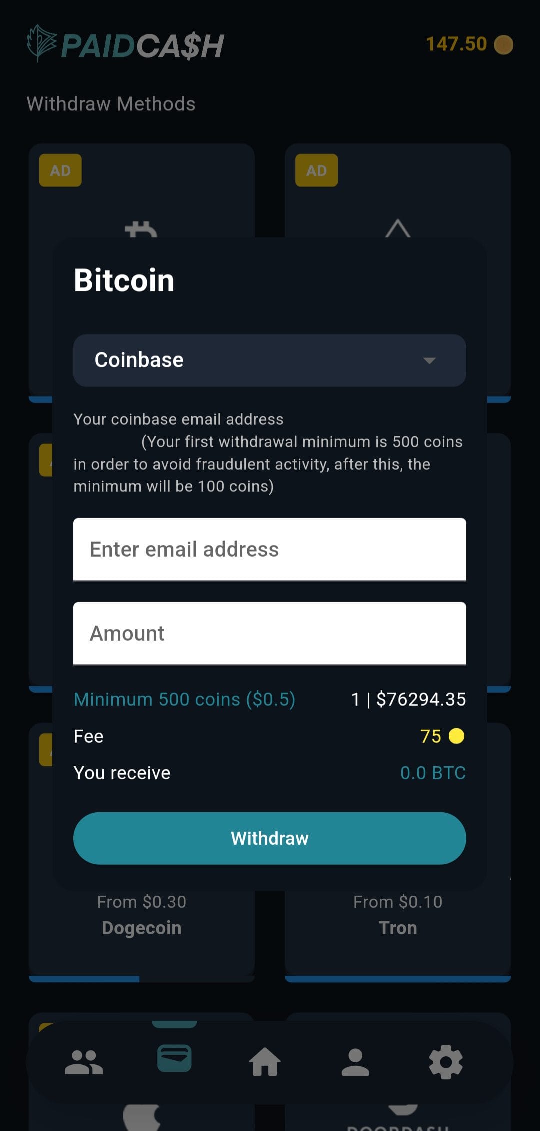 PaidCash Crypto