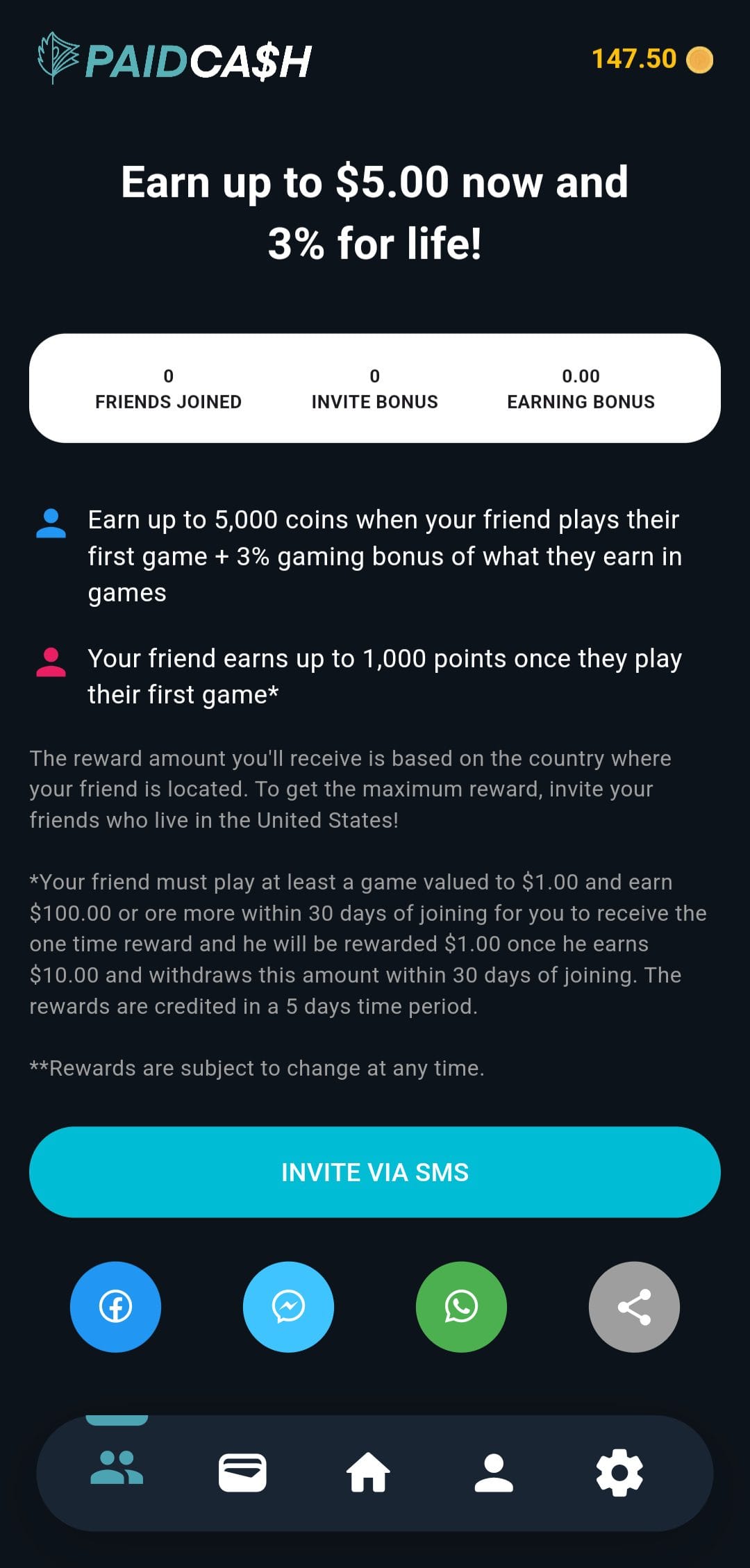 PaidCash Referral Code
