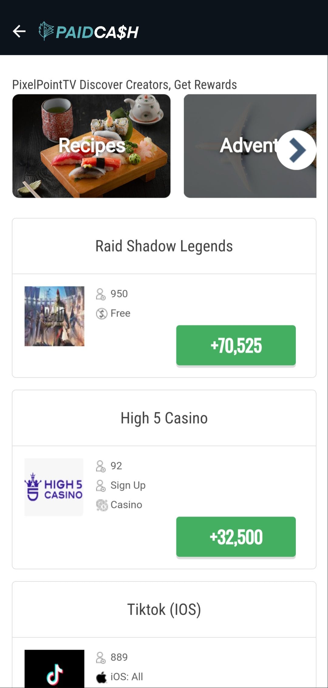 PaidCash Download Apps