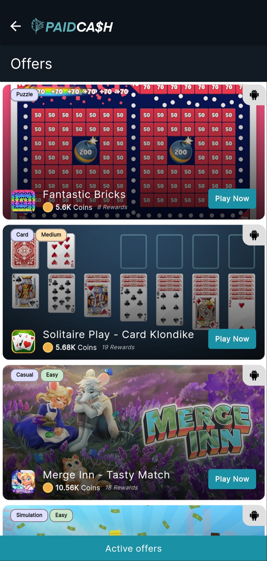 PaidCash More Offers