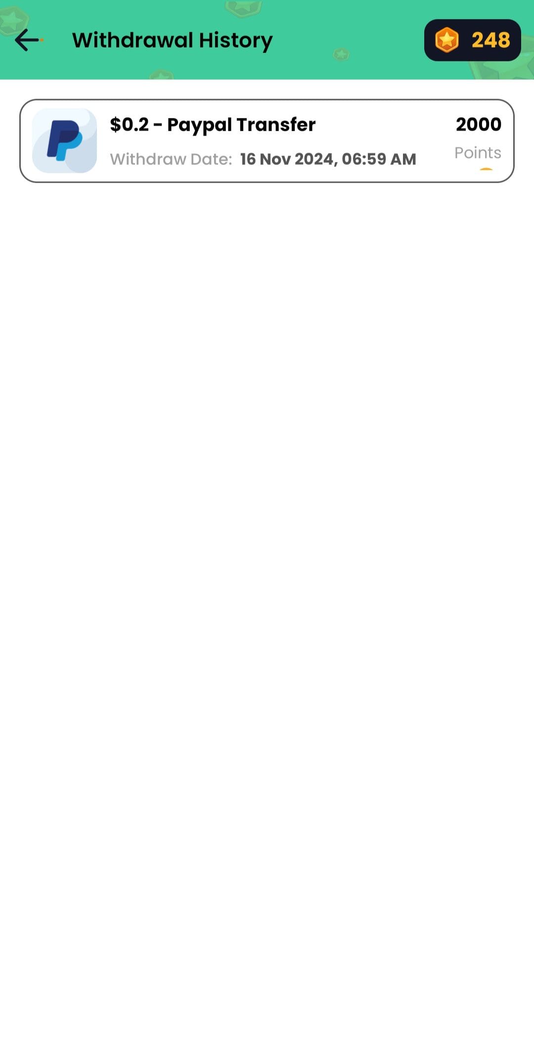 Play Bucks Withdrawal History