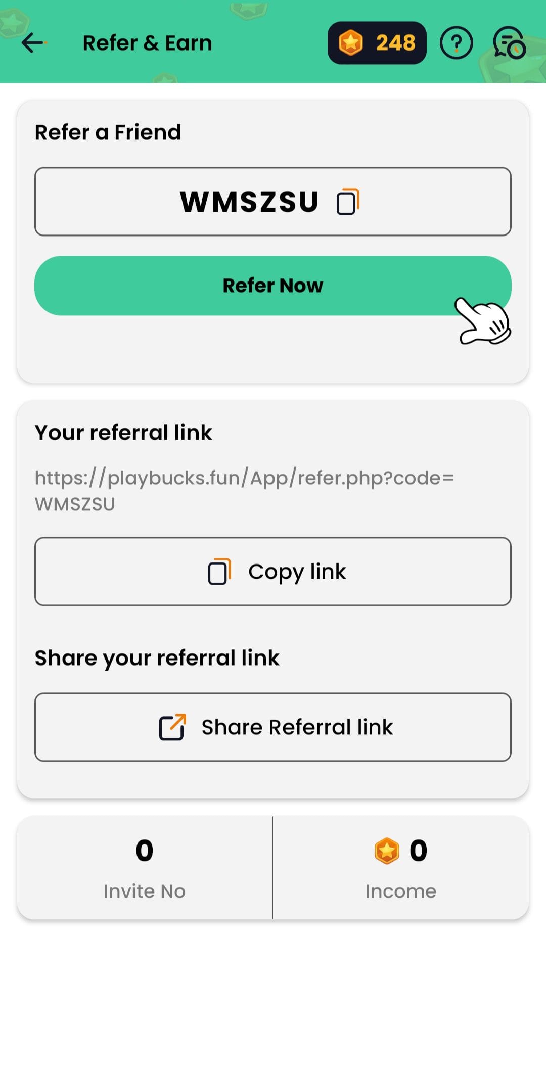 Play Bucks Referral Code