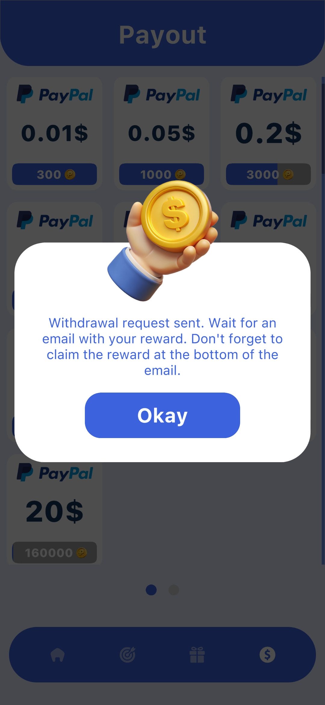 Plus Test Withdrawal Request Sent