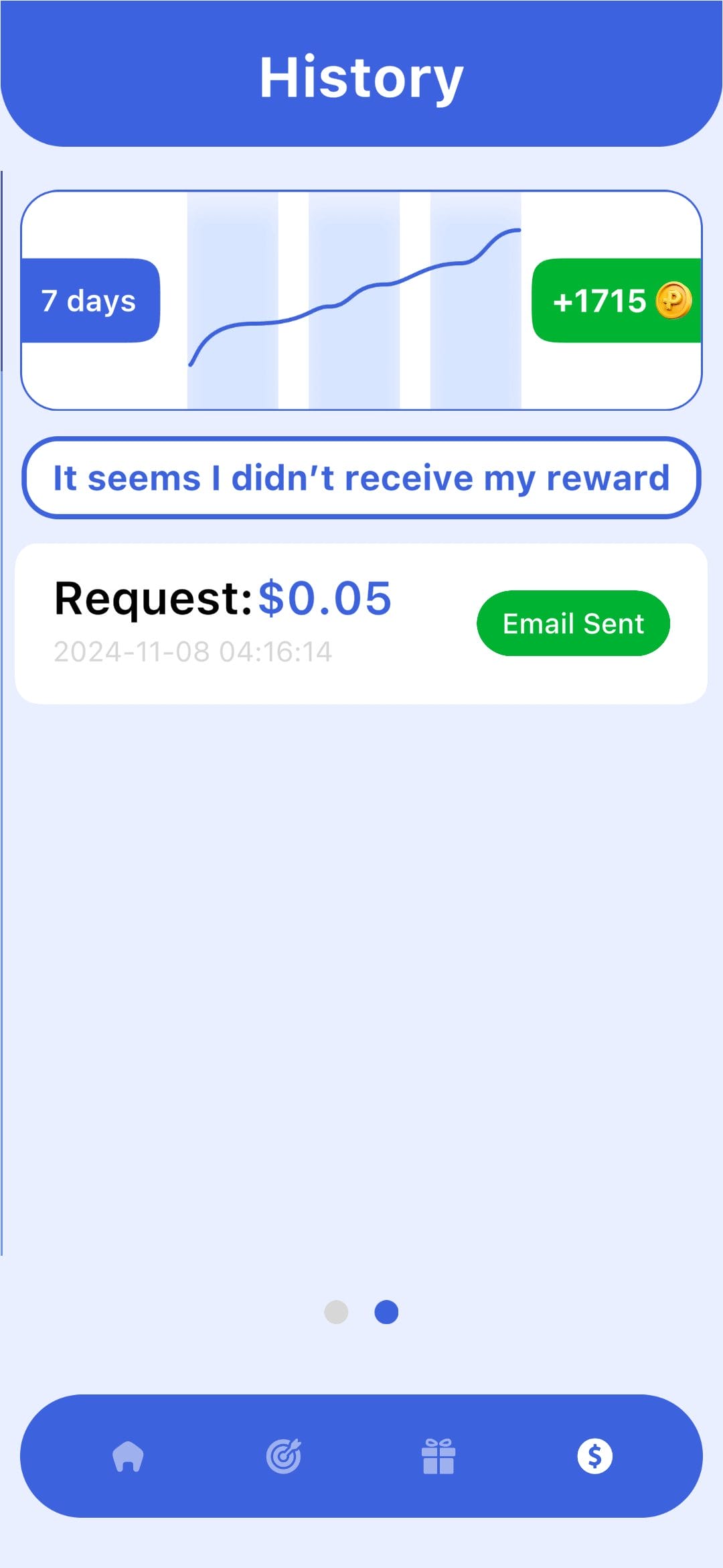 Plus Test Cashout History