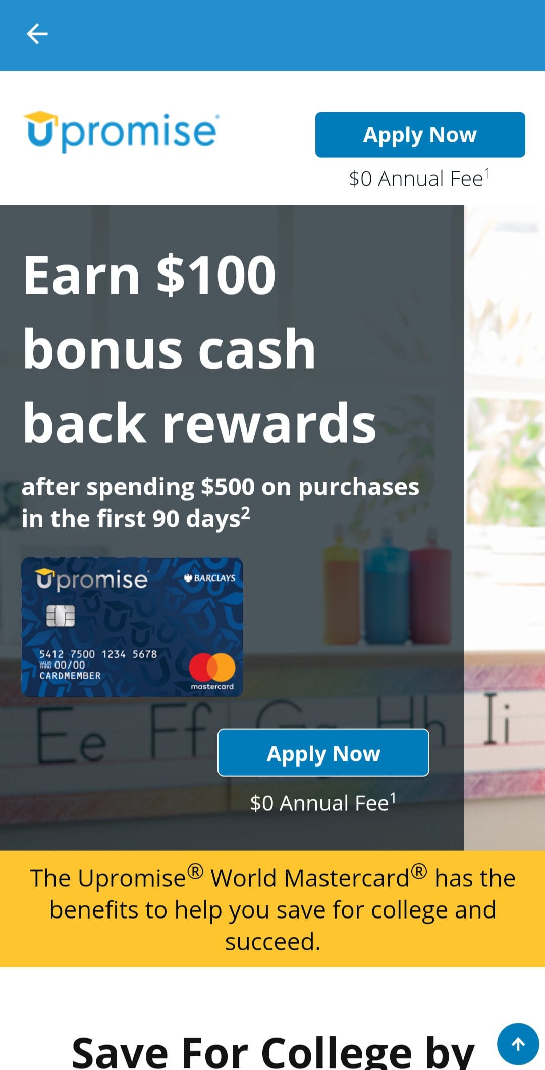 Upromise Mastercard