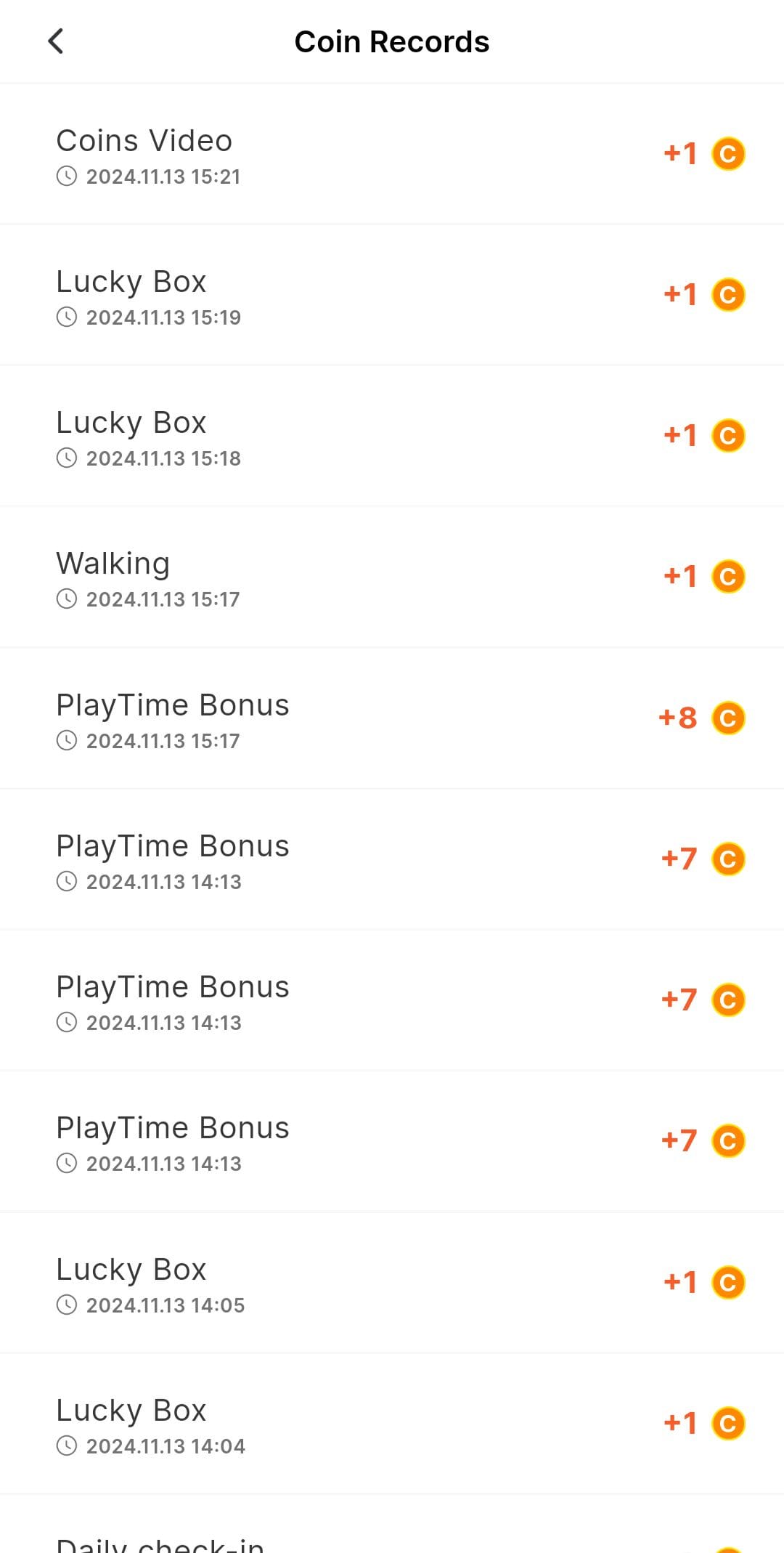 WalkTask earnings History