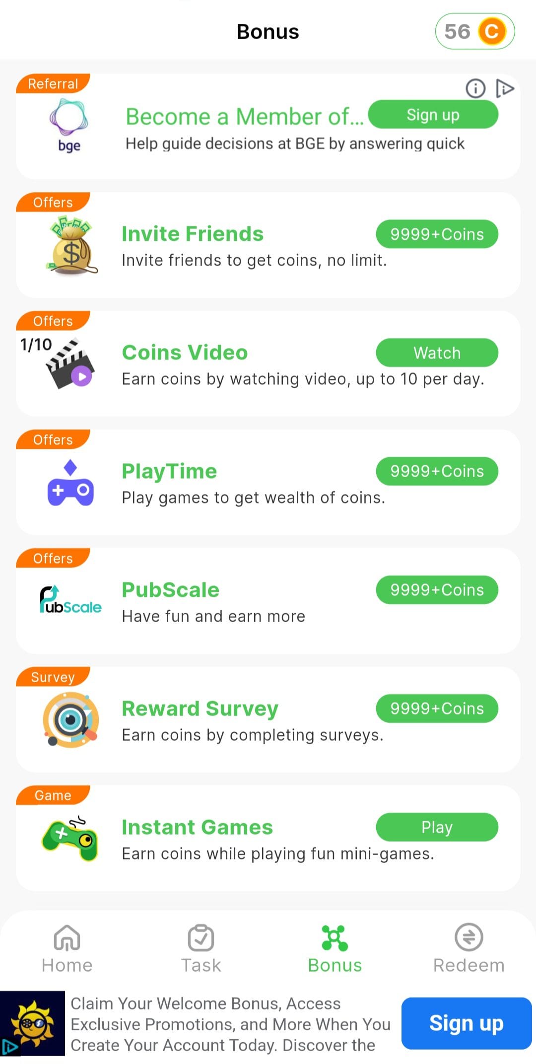 WalkTask Bonuses