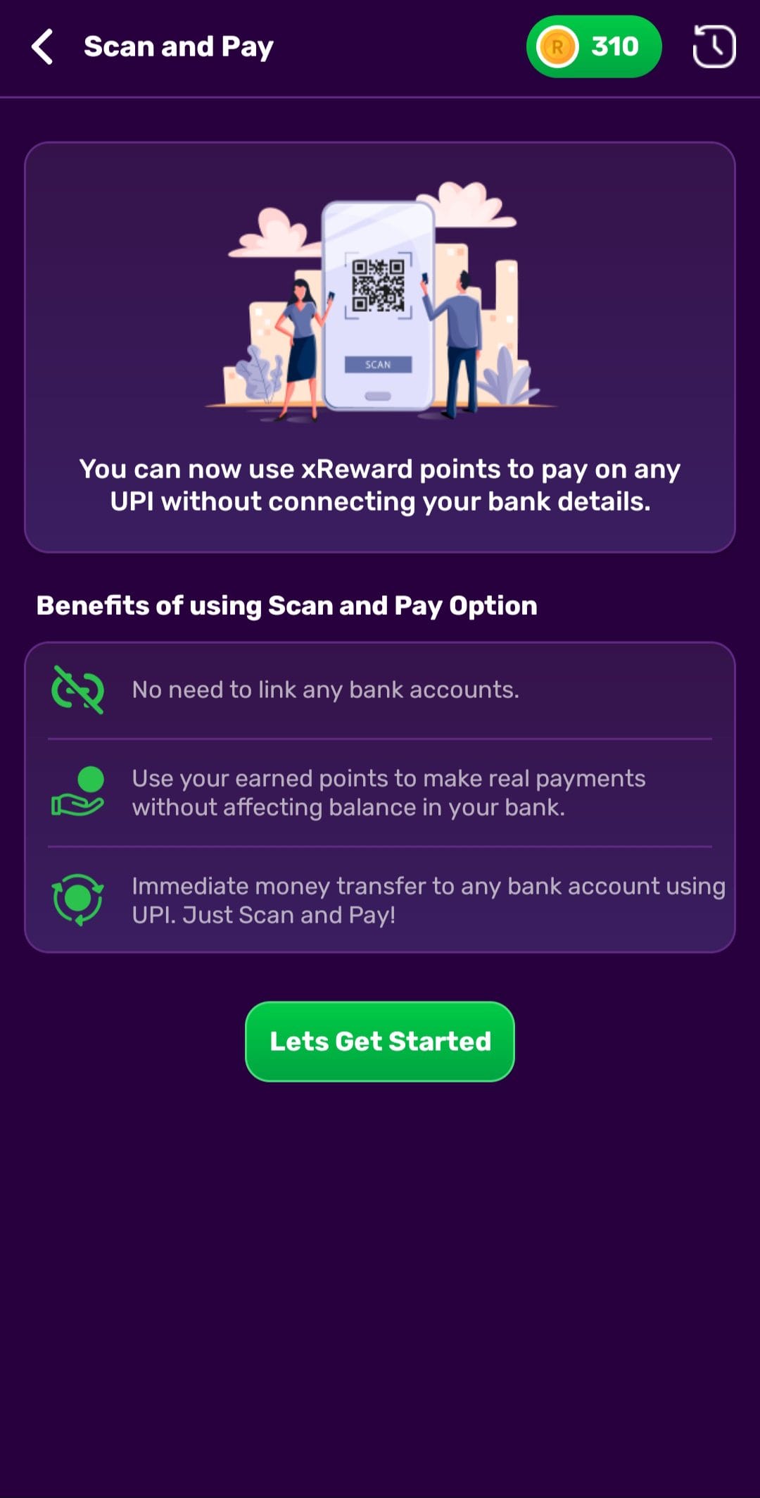 xReward Scan and Pay