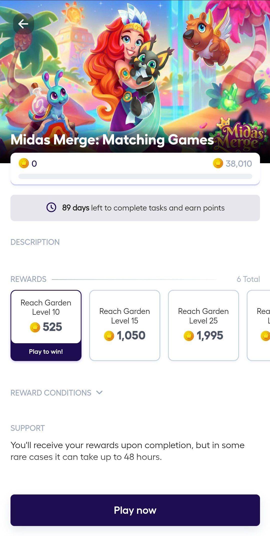 xReward Midas Merge Game