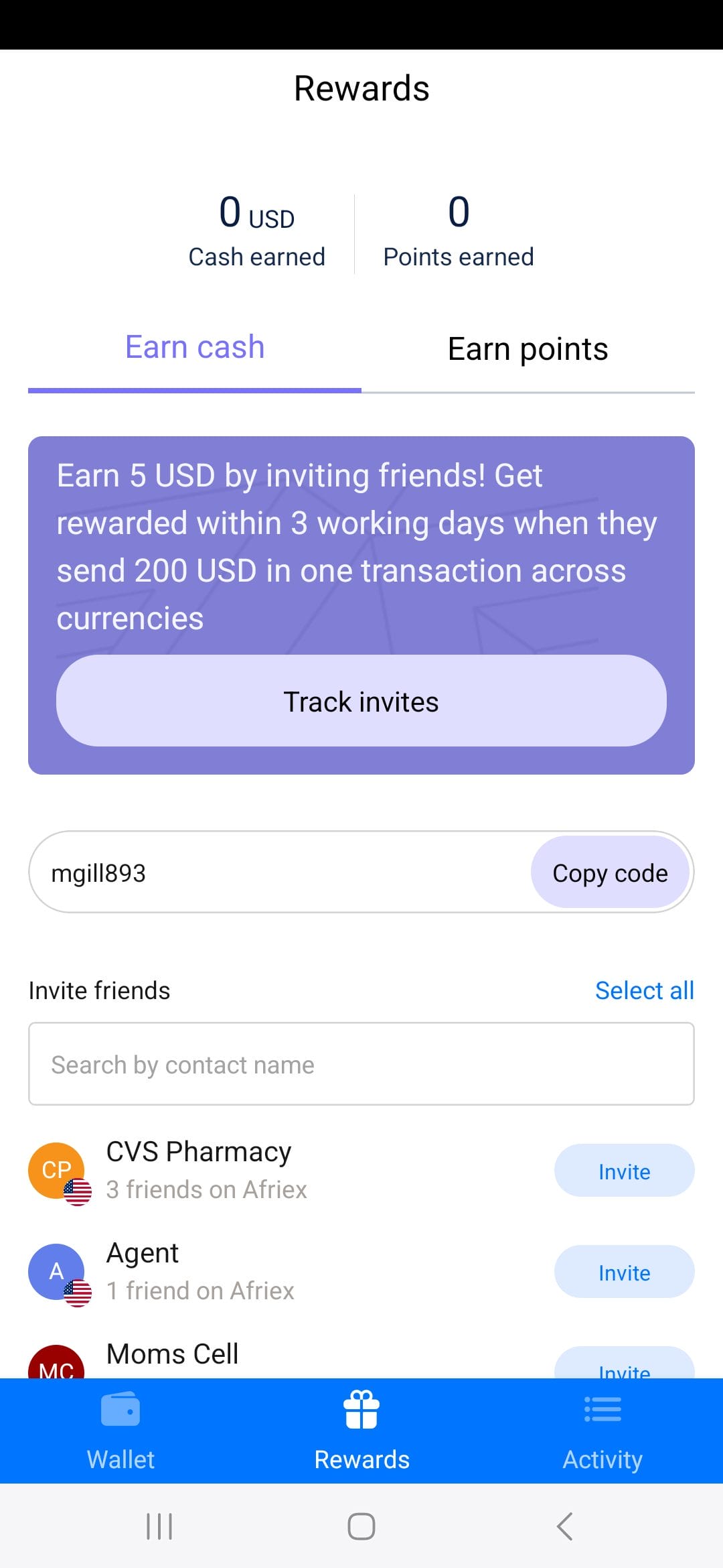 Afriex Referral Code