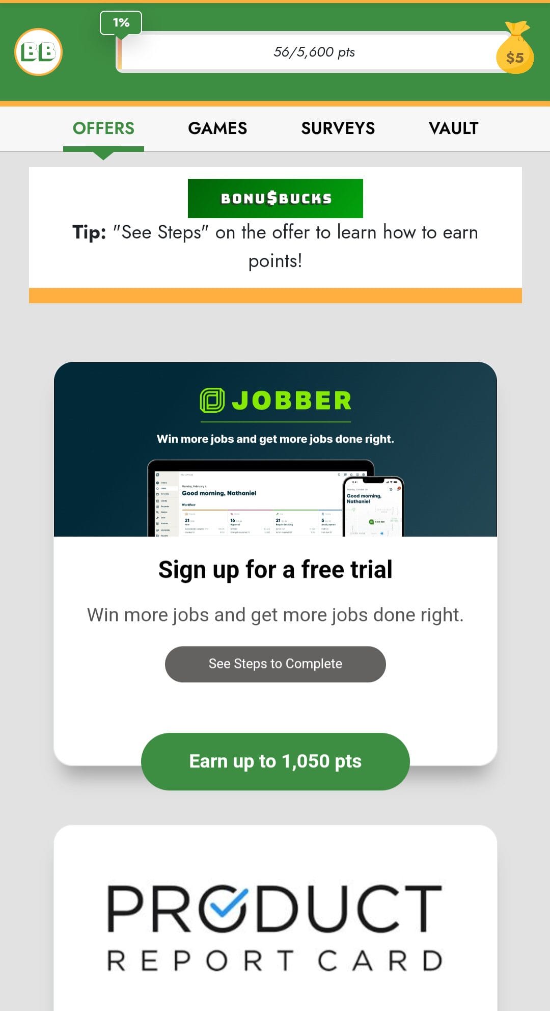 Bonus Bucks Complete Offers
