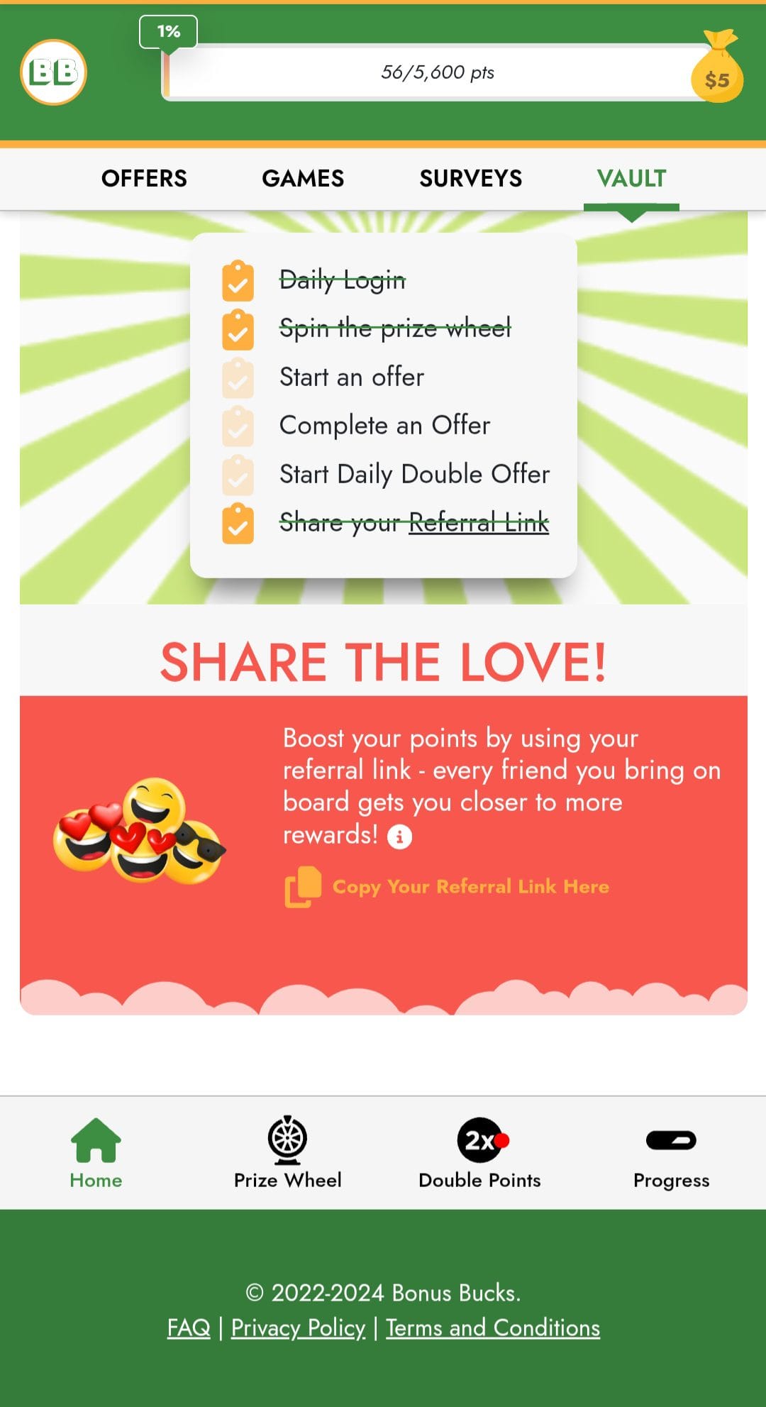Bonus Bucks Referral Code