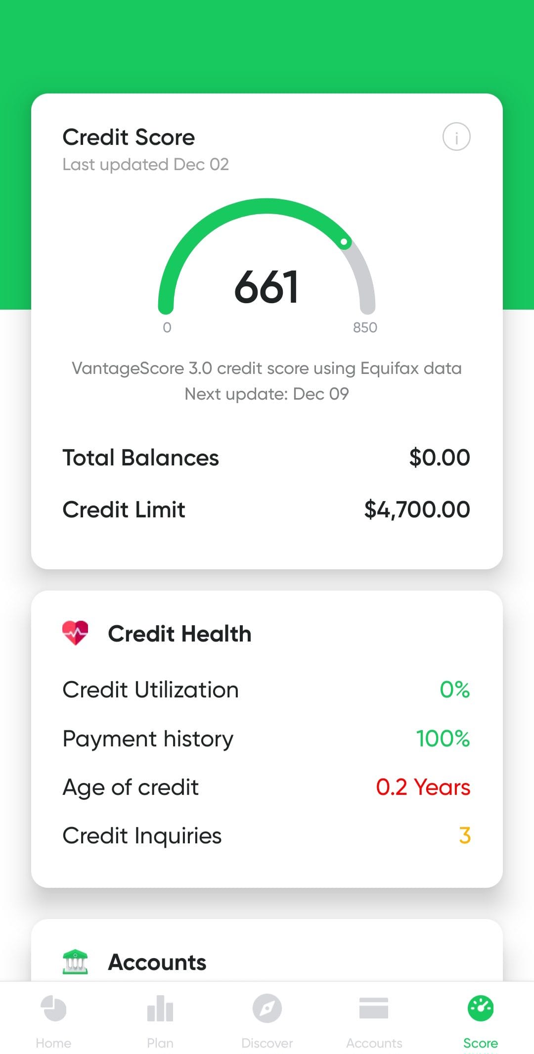 Bright Credit Score