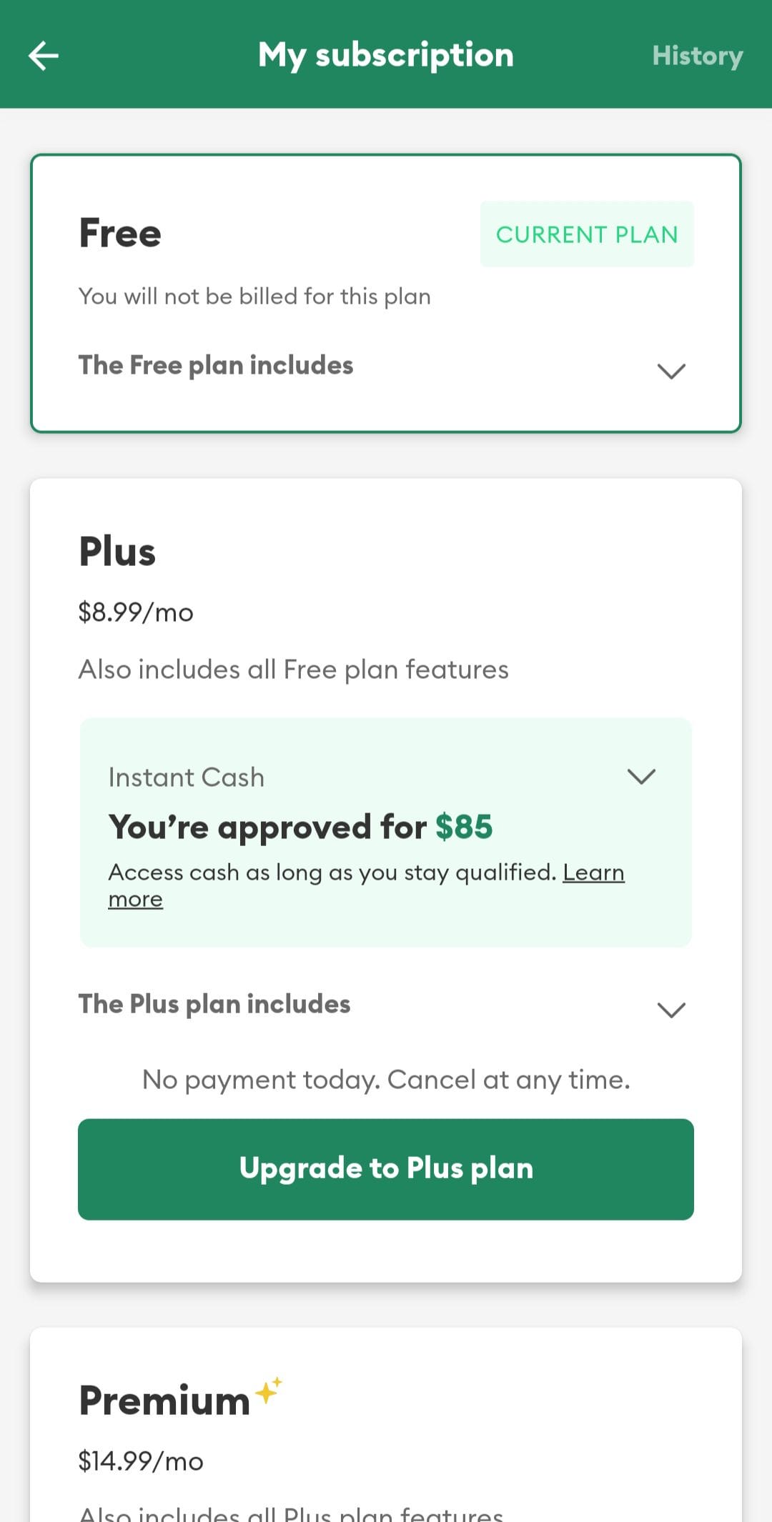 Brigit My Subscription