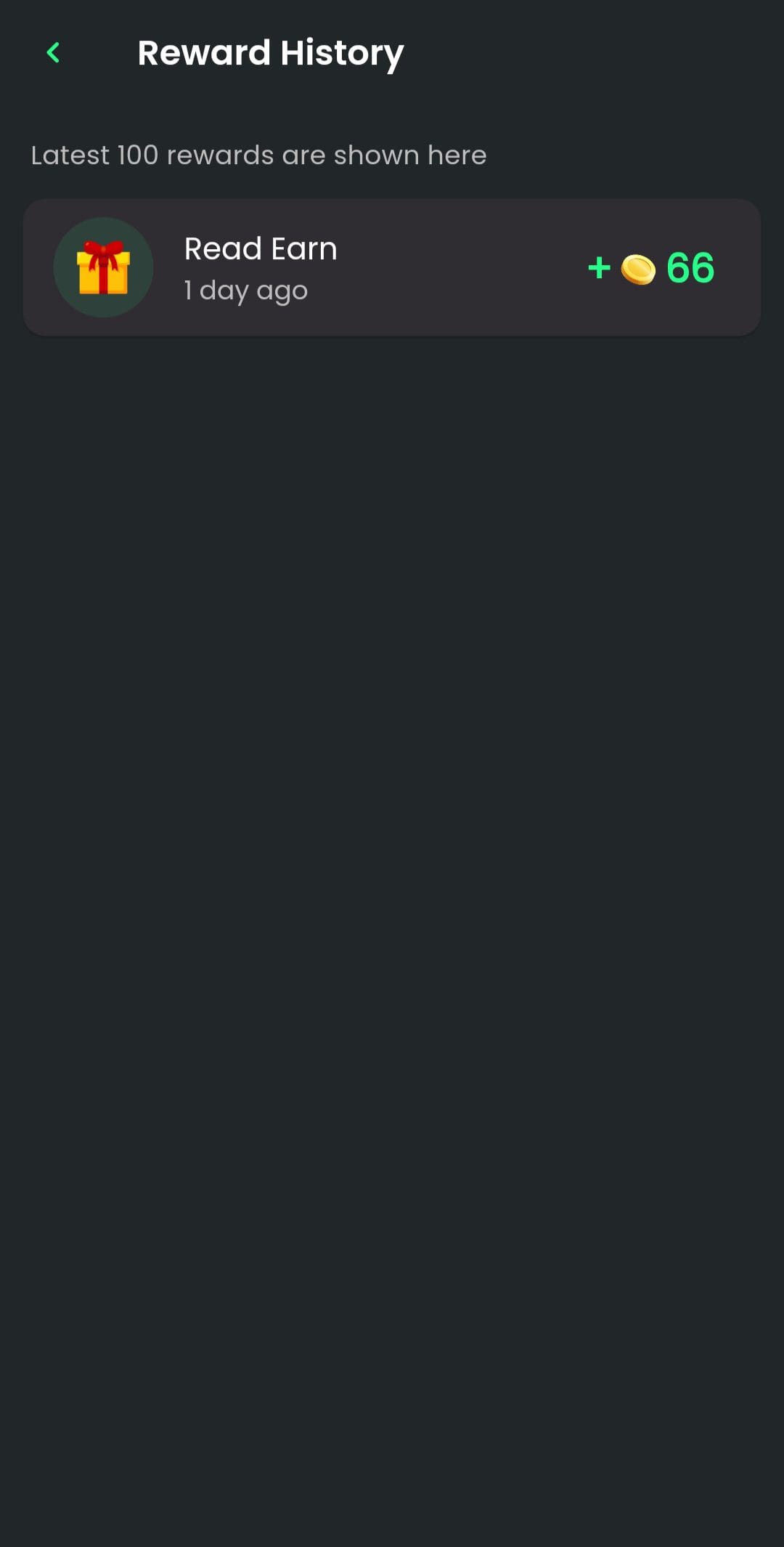 Cash Romeo Reward History