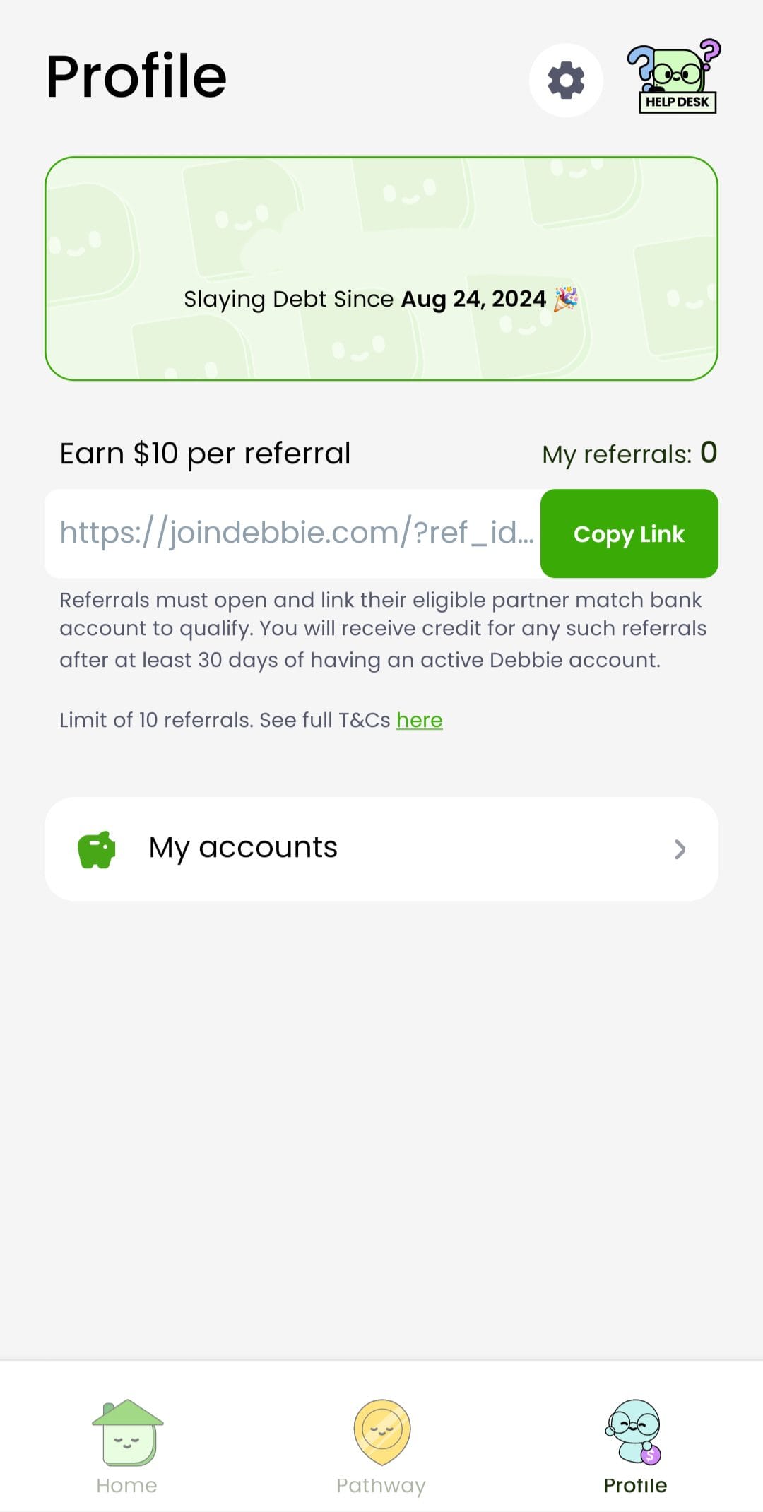 Debbie Rewards Referrals