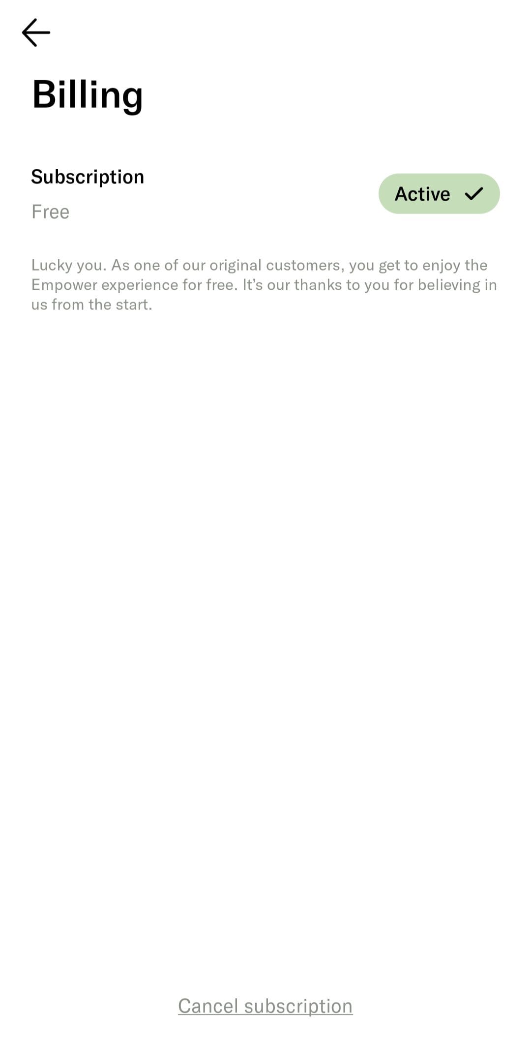 Empower Subscription