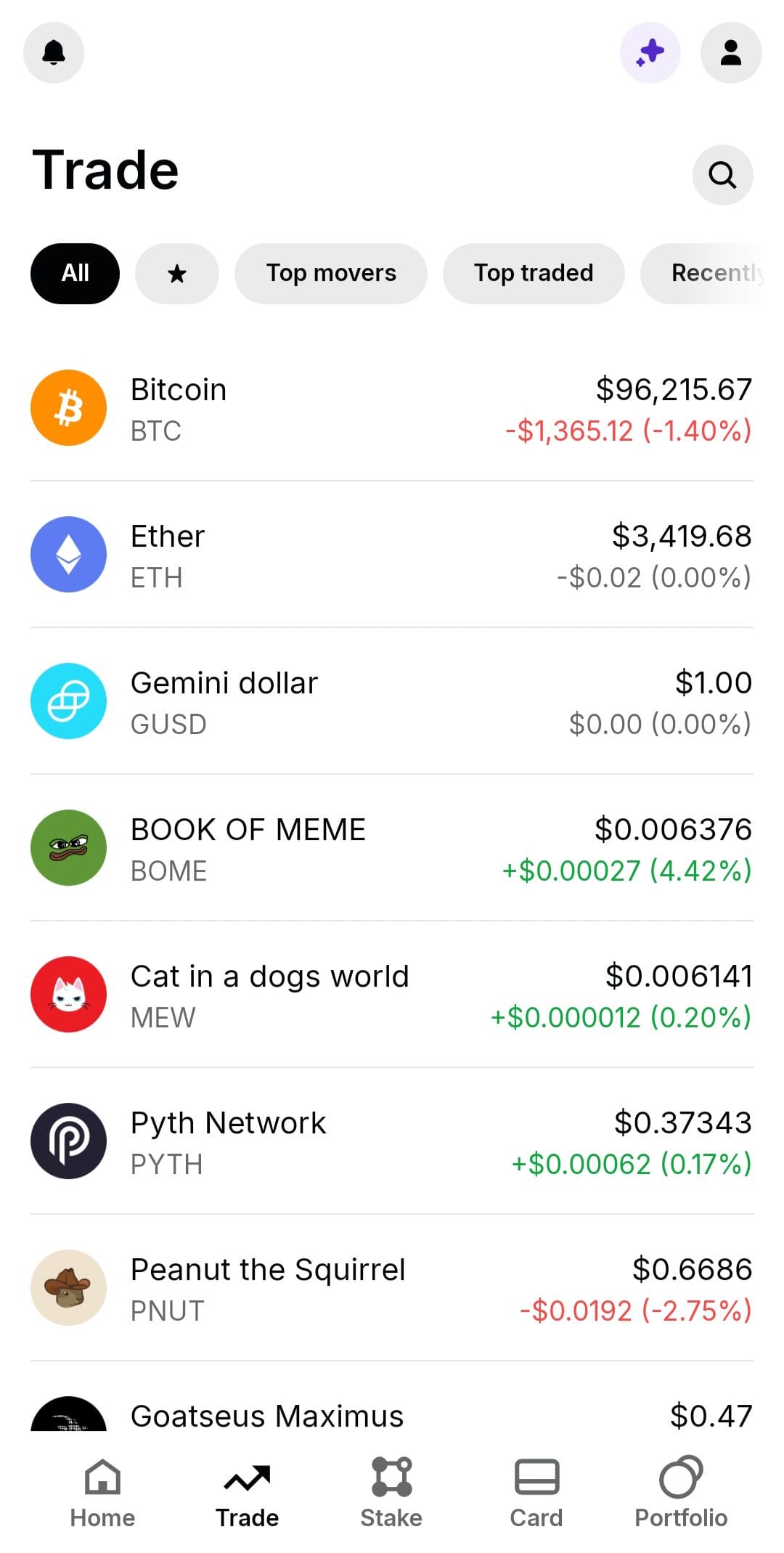 Gemini Trade