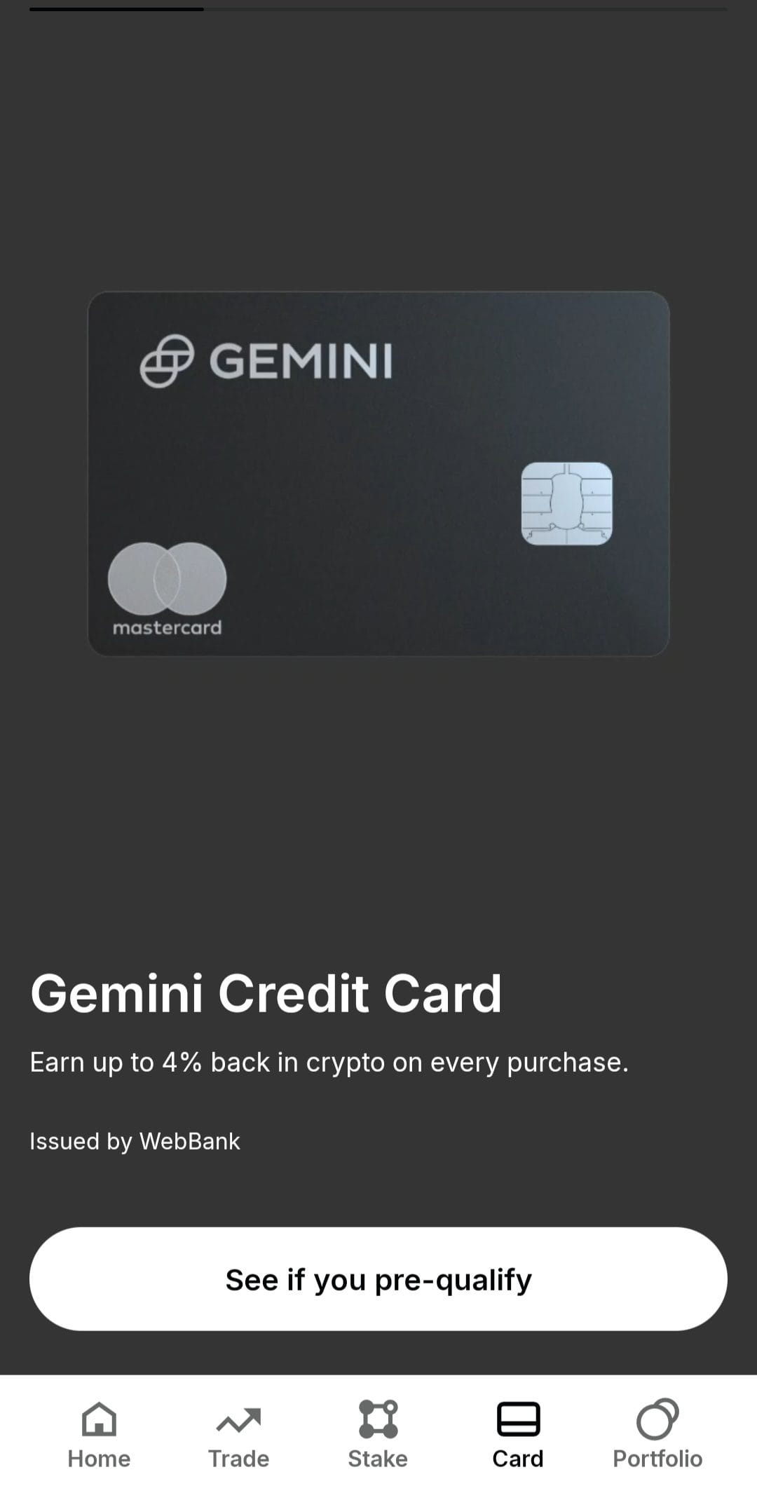 Gemini Credit Card