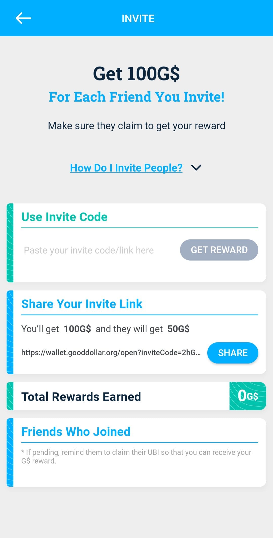 GoodDollar Invite Code