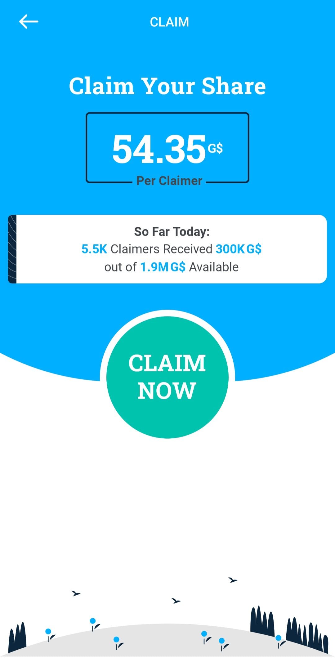 GoodDollar Claim Earnings