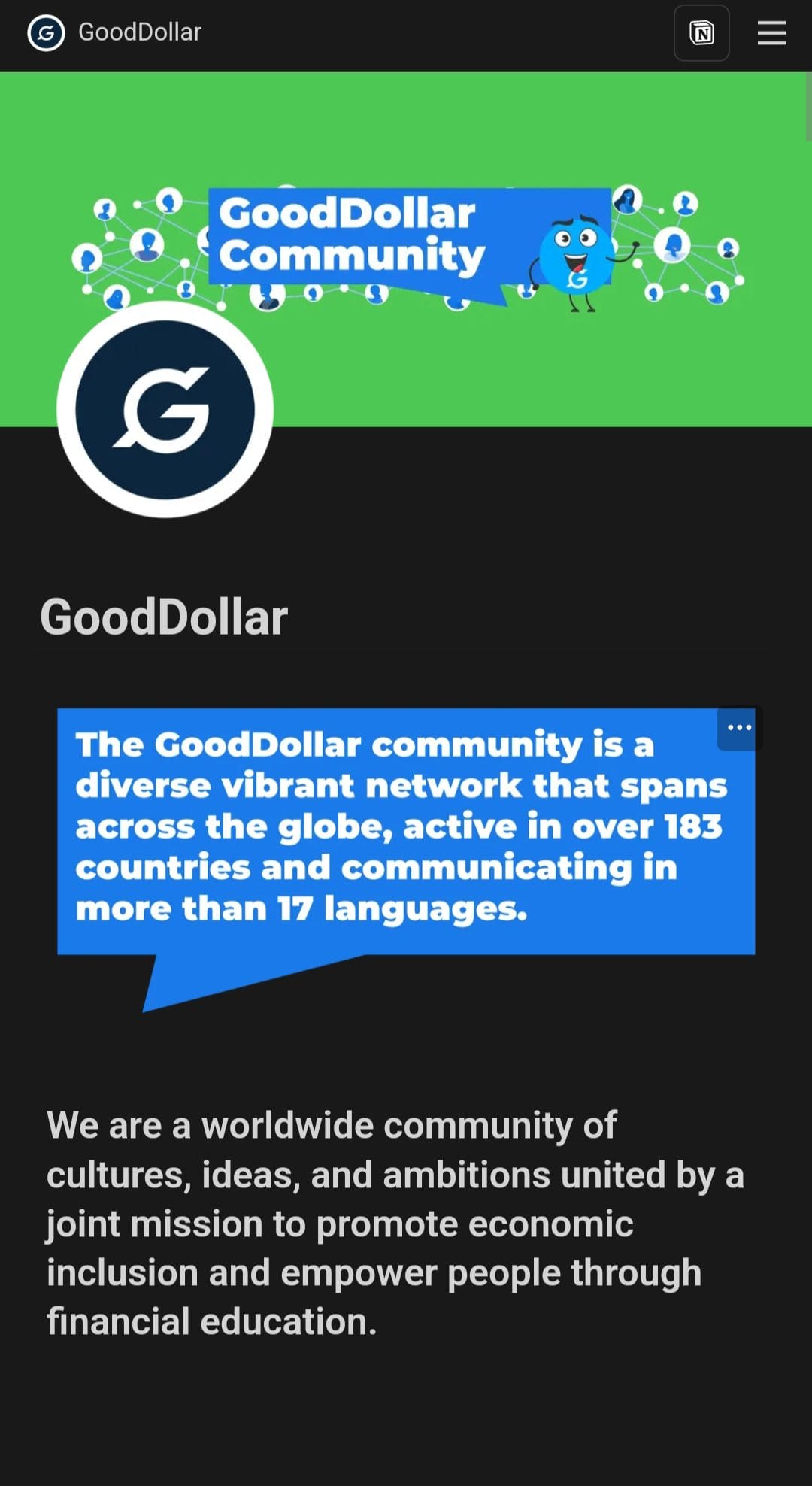 GoodDollar Community