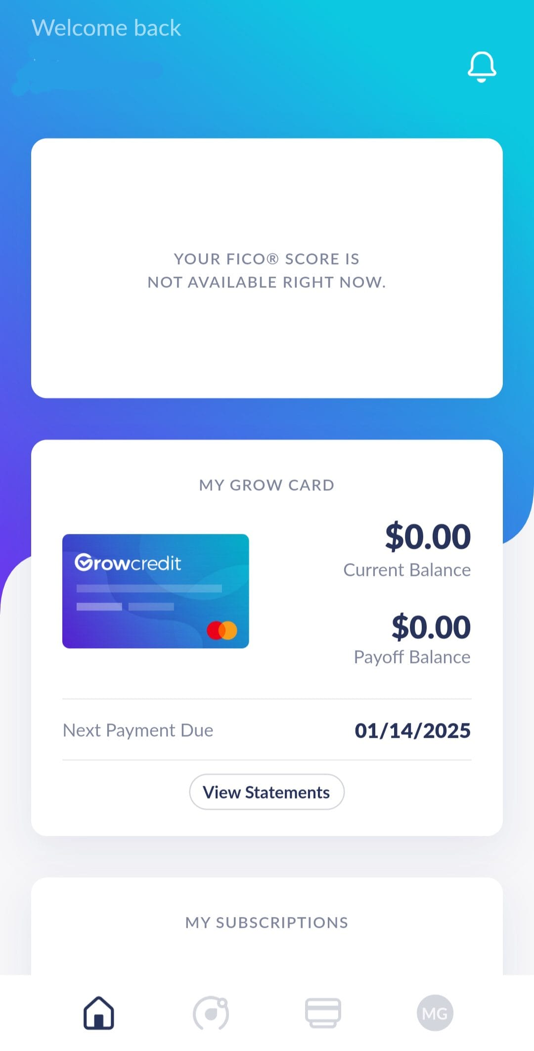 Grow Credit Grow Card