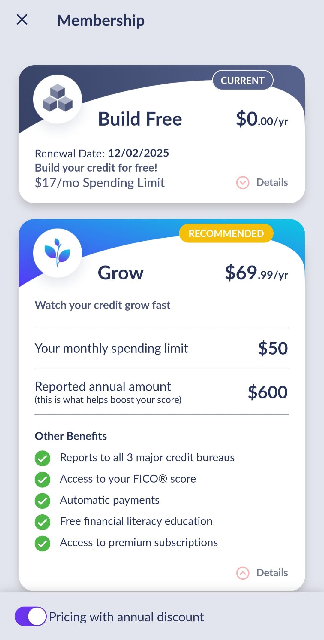 Grow Credit Membership