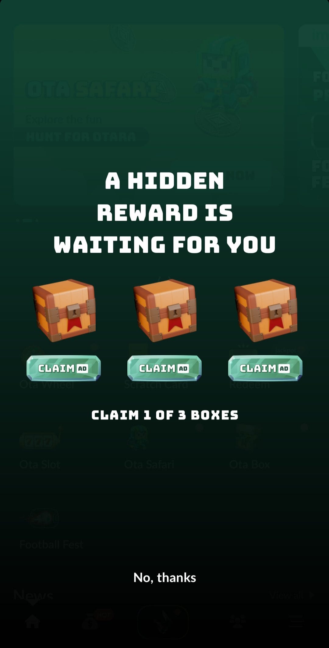 Imota Claim Boxes