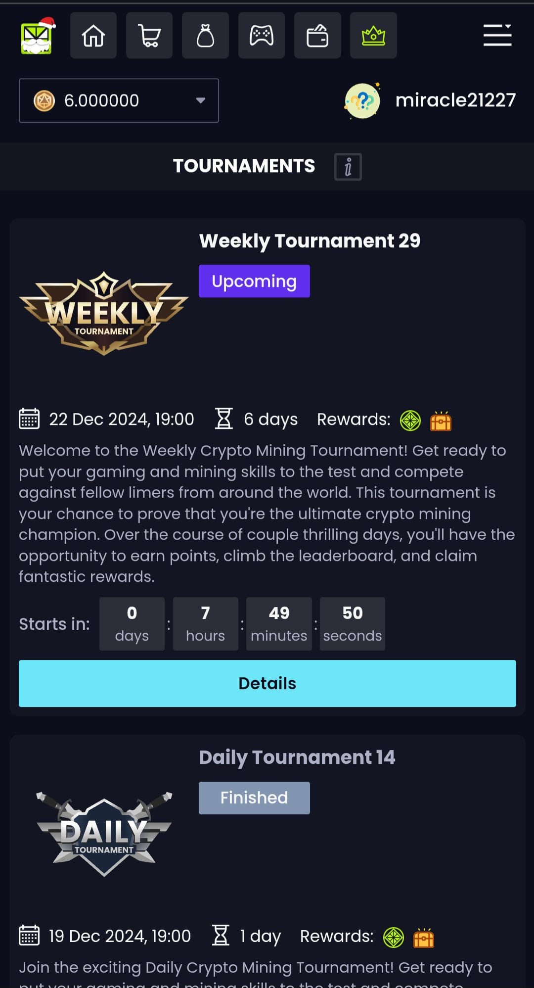 Limercoin Tournaments