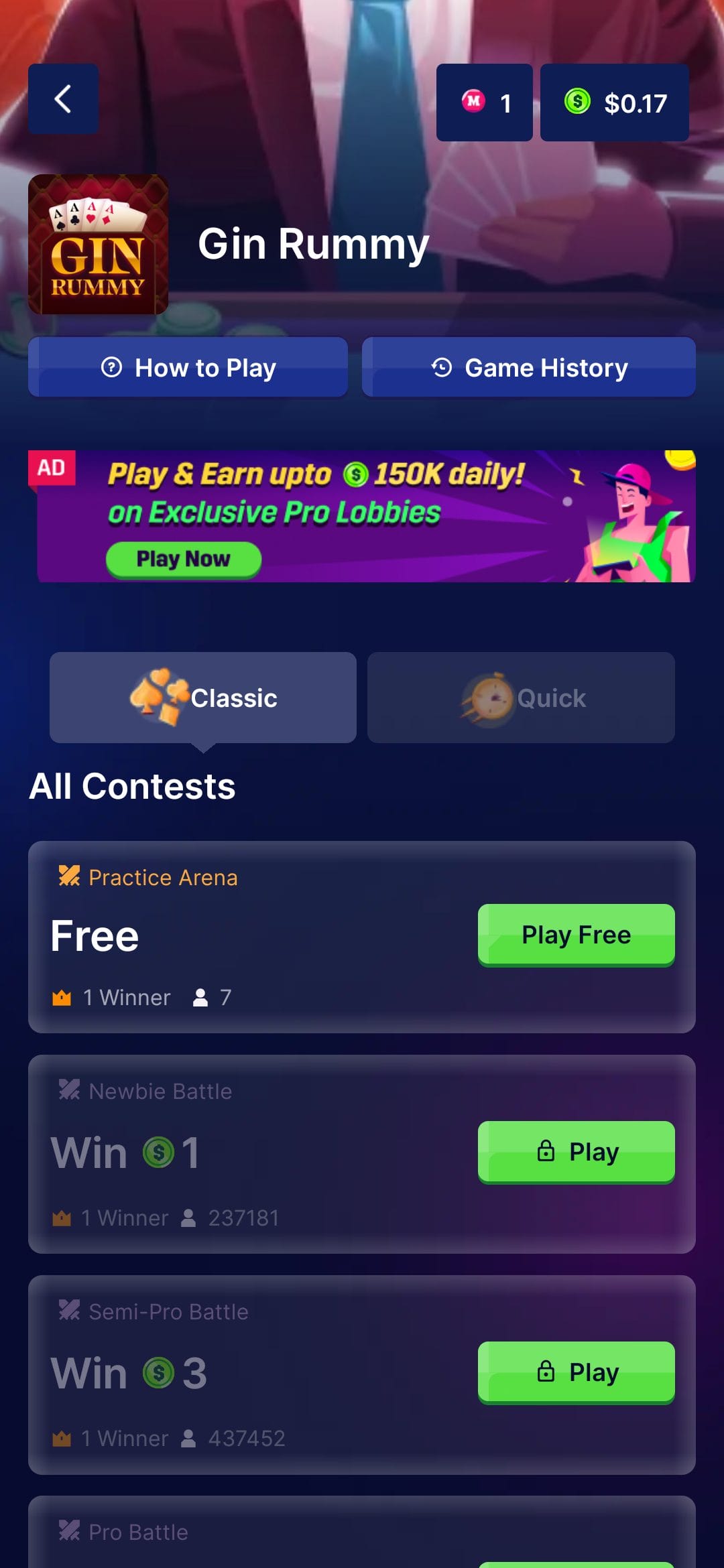 SpadesGin Duo Play Gin Rummy