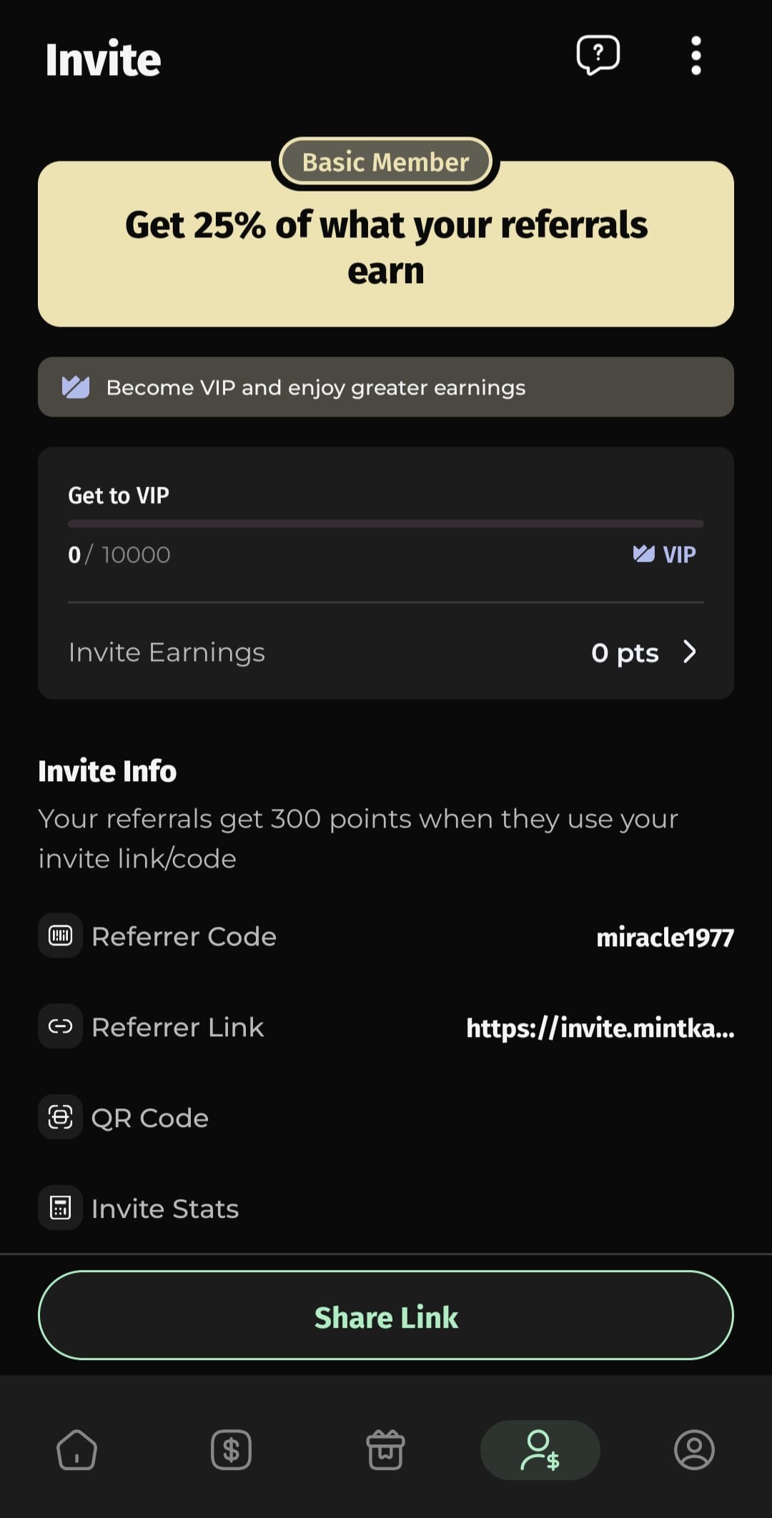 MintKarma Invite Friends
