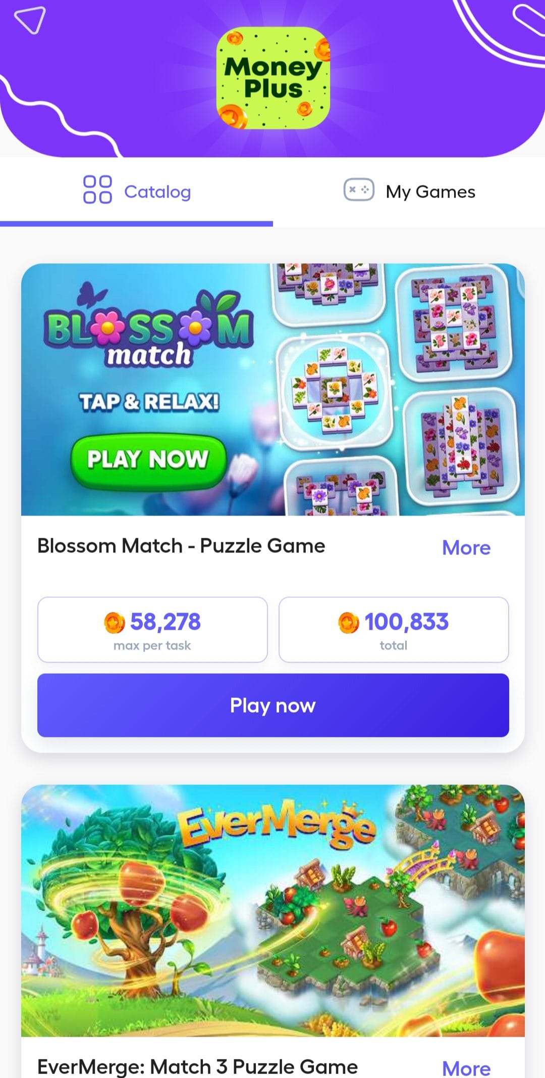 Money Plus Play Games