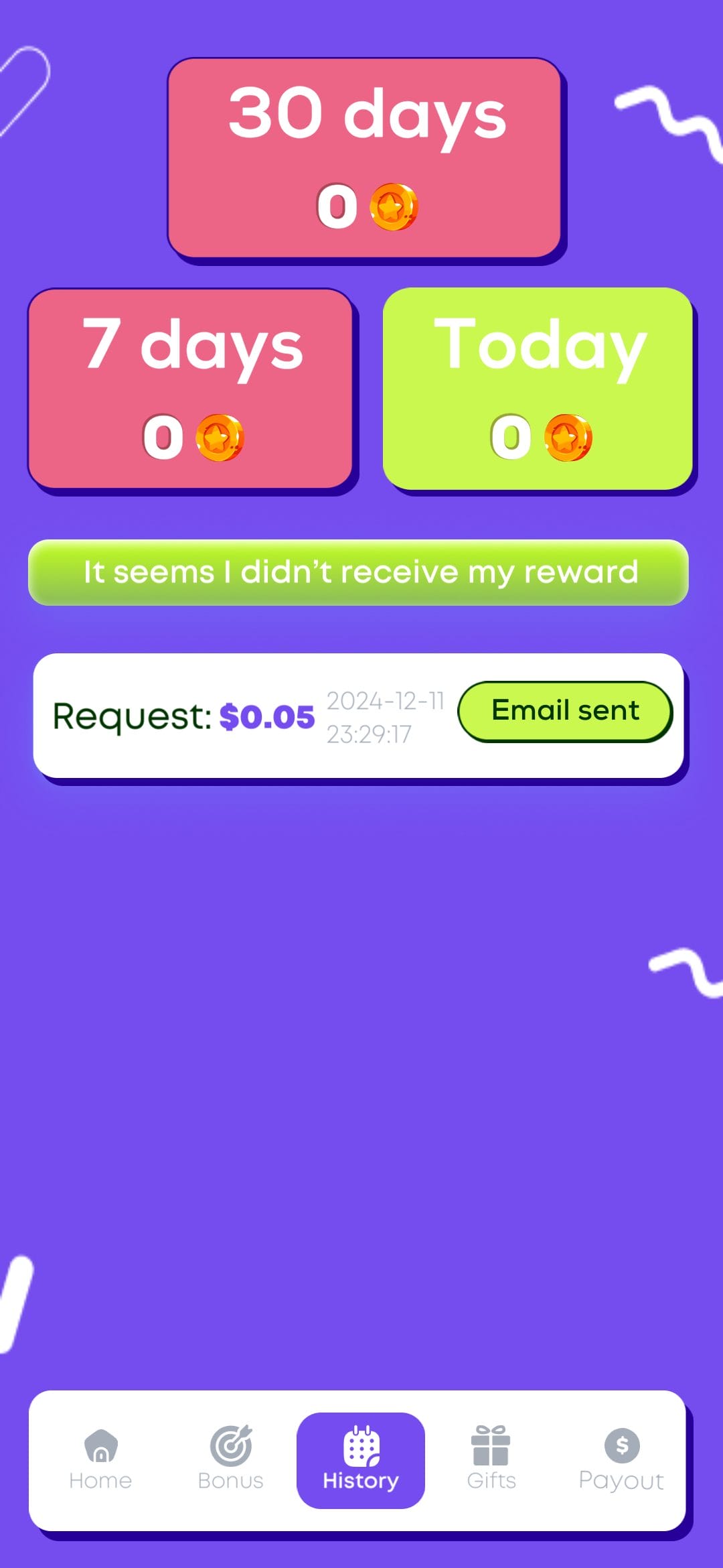Money Plus Earning History