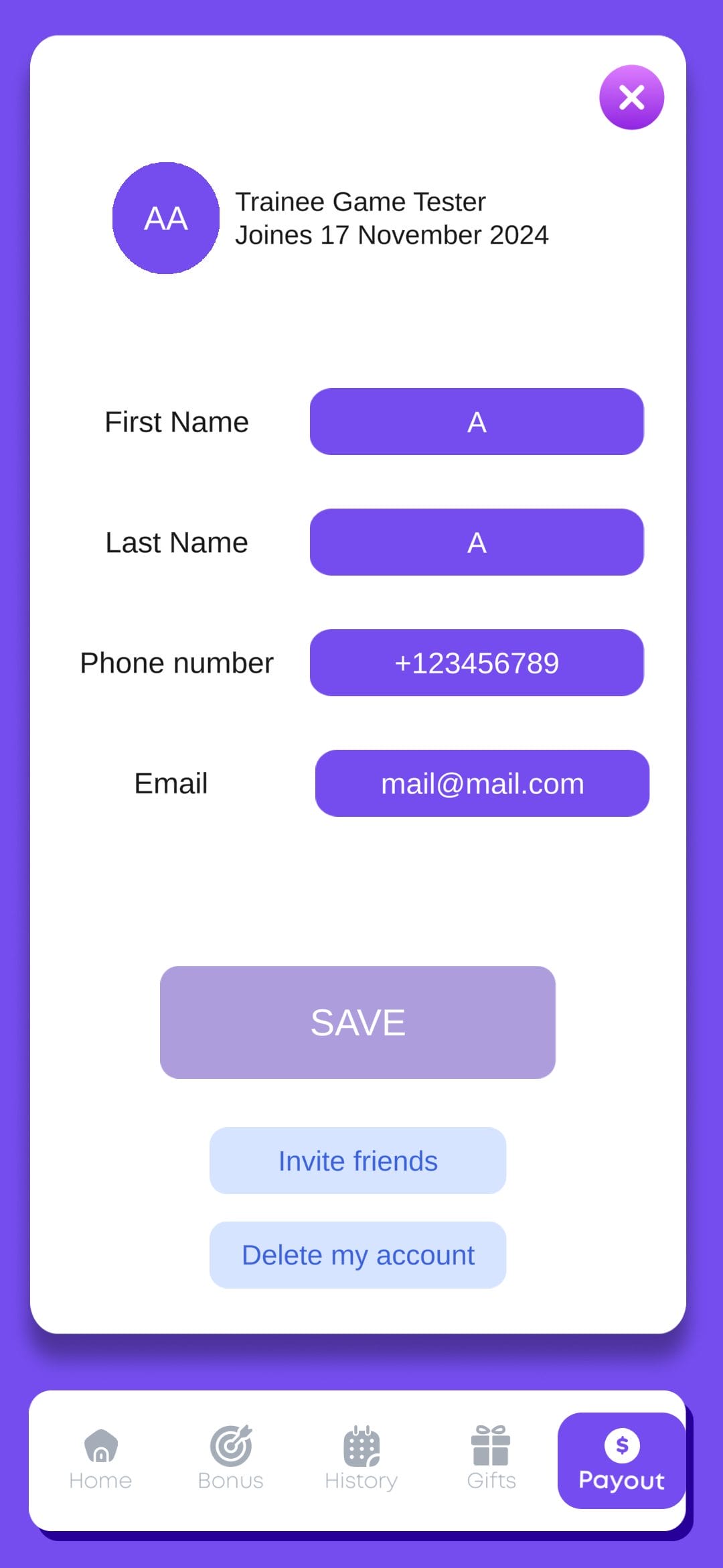 Money Plus Profile