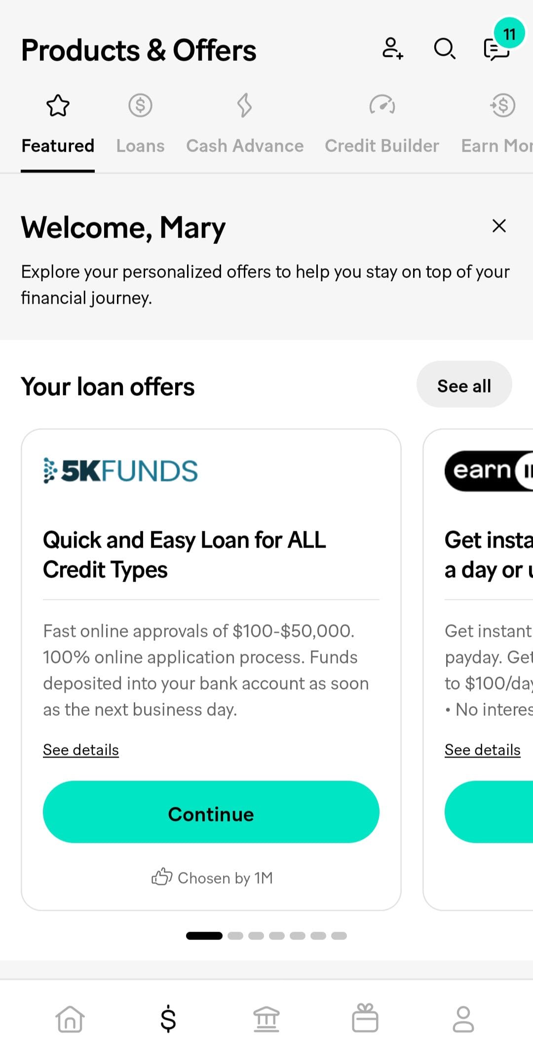 MoneyLion Products & Offers