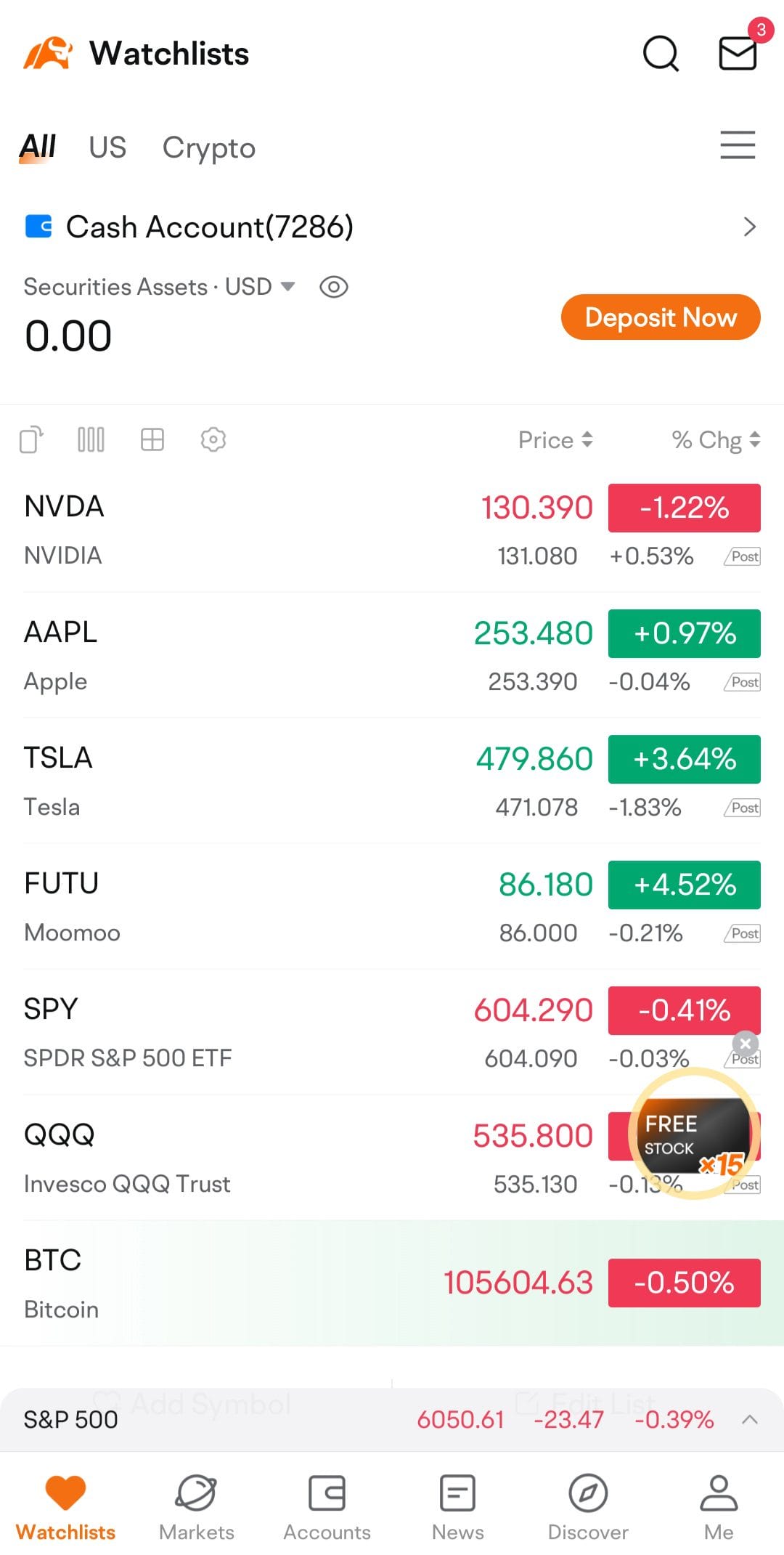 Moomoo Watchlist